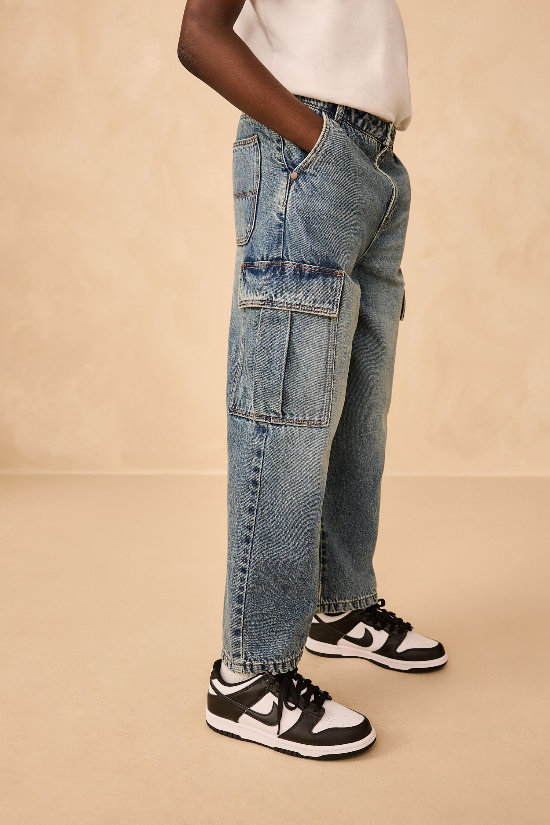 Next Cargojeans Superweite Cargo-Jeans (1-tlg)
