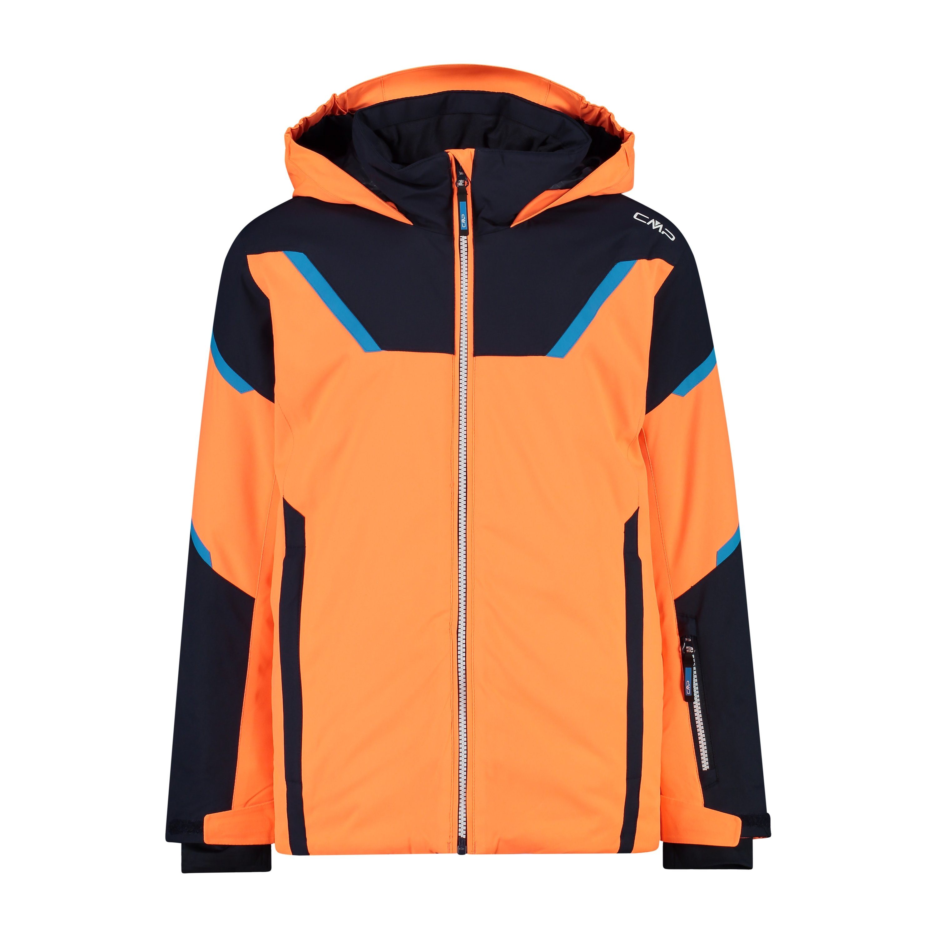 C596 Skijacke KID FLUO JACKET FIX HOOD FLAMINGO CMP