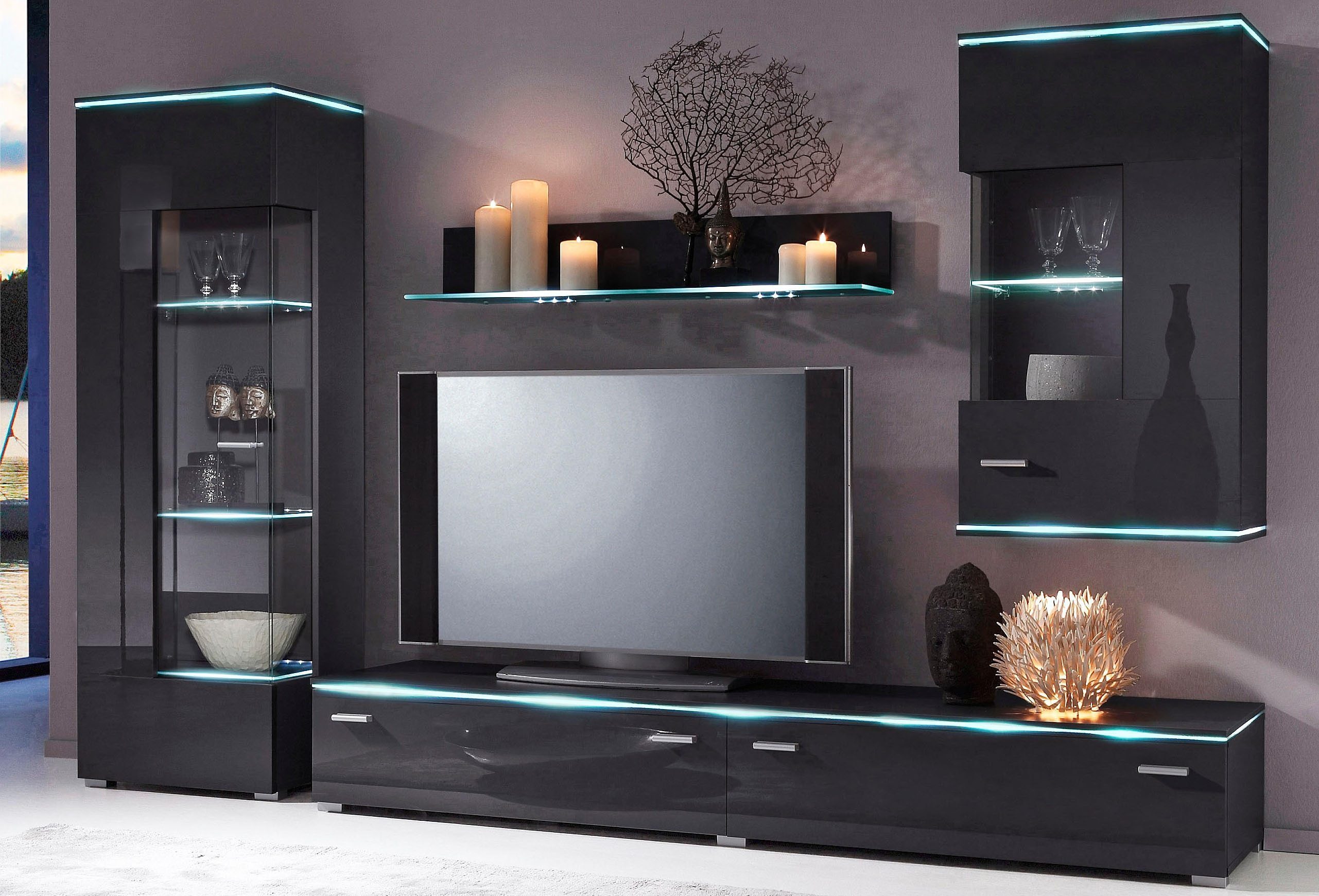 Höltkemeyer Wohnwand Happy, (Set, 4-St)