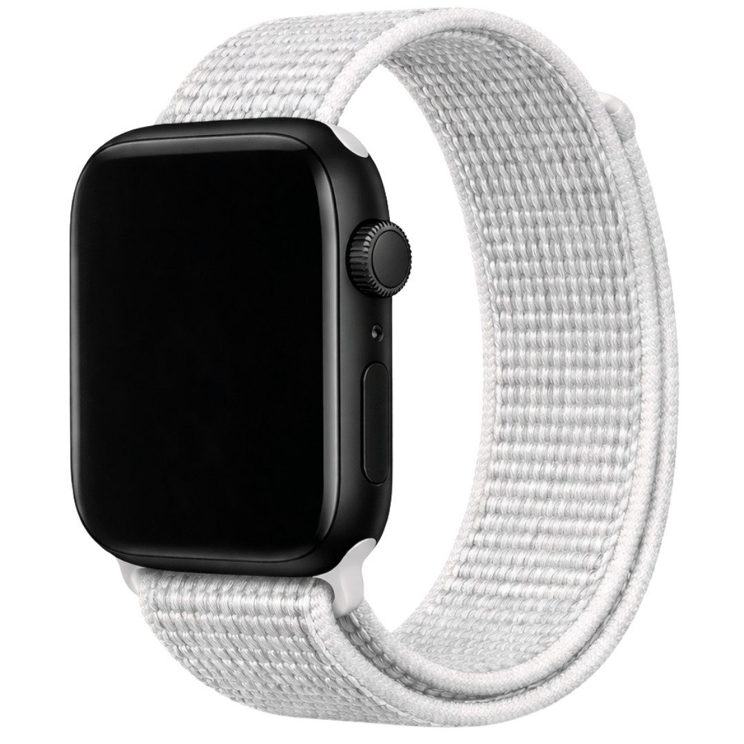 SmartUP Smartwatch-Armband für Apple Watch 11 10 9 8 7 6 5 4 3 2 SE Ultra Nylon Sport Ersatzband, kompatibel mit allen Apple Watch Modellen, atmungsaktives Nylon