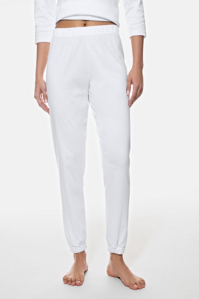 Mey Schlafhose Mey Damen Hose Serie Sleepsation Uni (1-tlg) Softe Pyjamahose, Uni, Interlock Jersey, Baumwoll-Mix