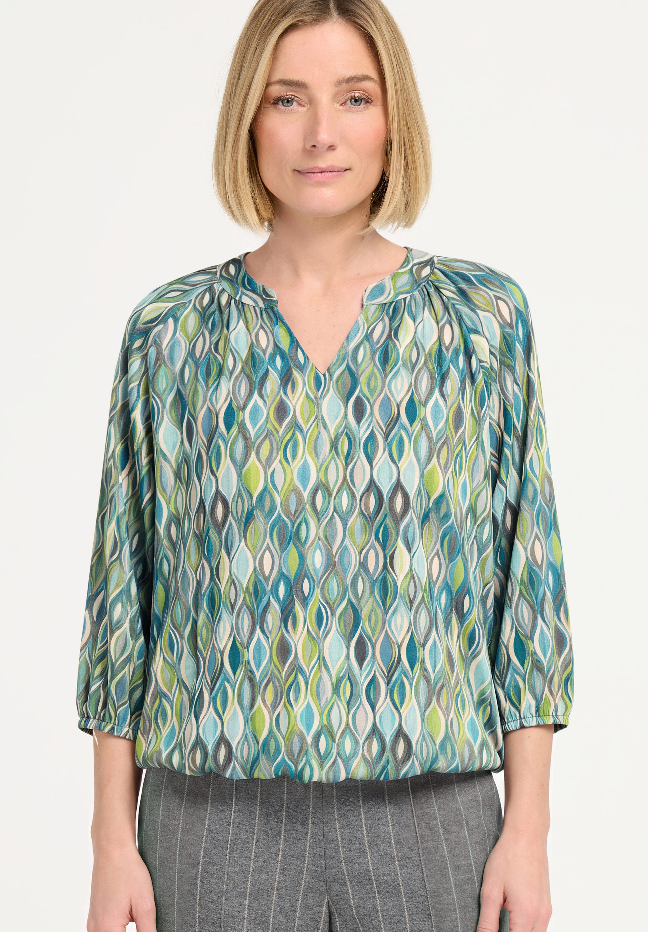 bianca Print-Shirt MALA mit ausdrucksstarkem Allover-Dessin