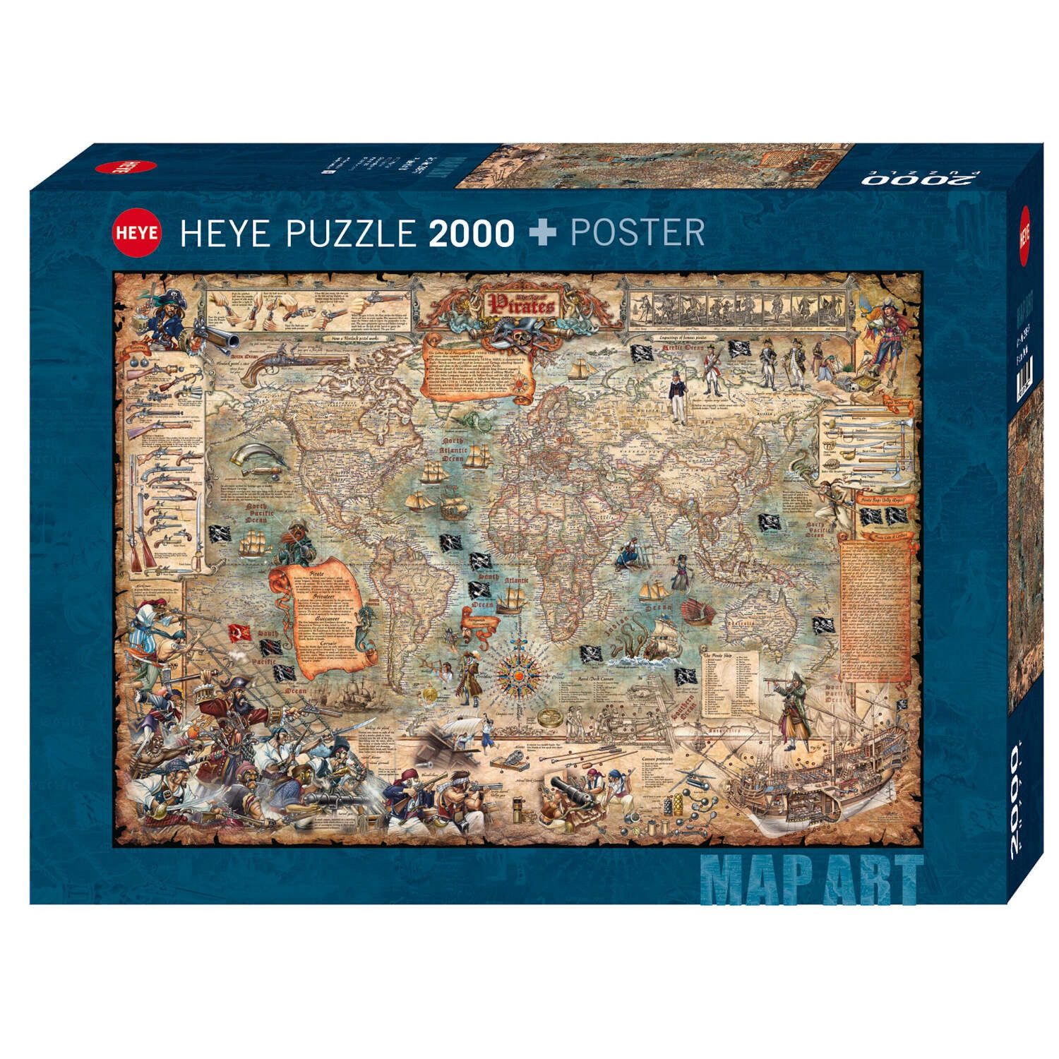 HEYE Puzzle Pirate World, 2000 Puzzleteile
