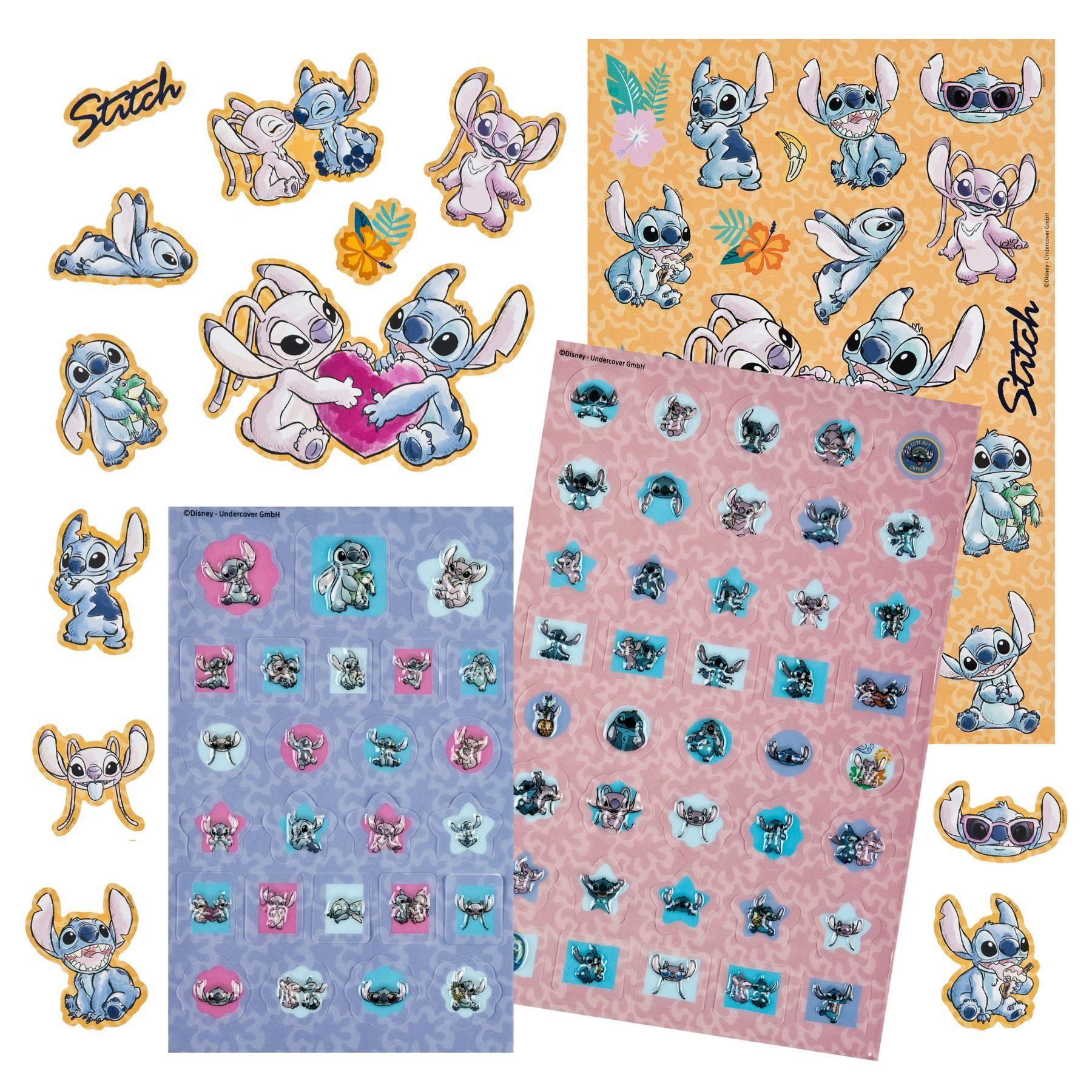 Disney Sticker Stitch Sticker Set 500 Stück mehrfarbig Aufkleber Set, (500-tlg)