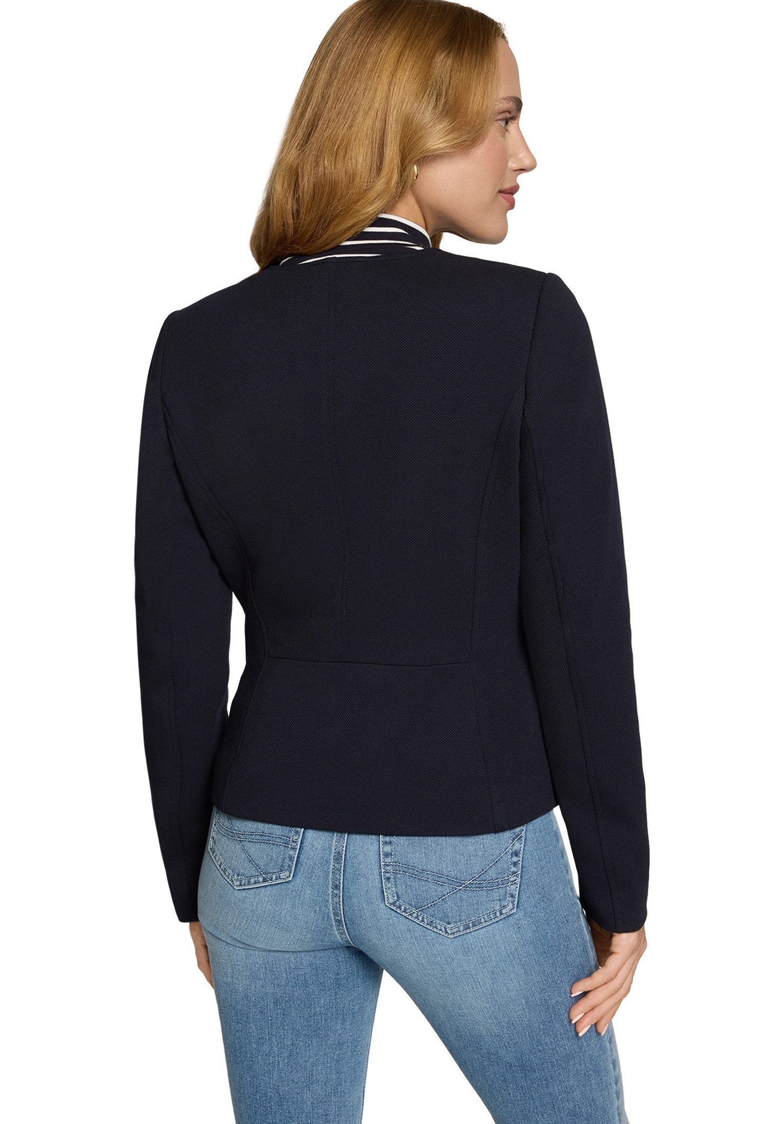 Zero Kurzblazer Damen mit Paspeltaschen Plain/ohne Details