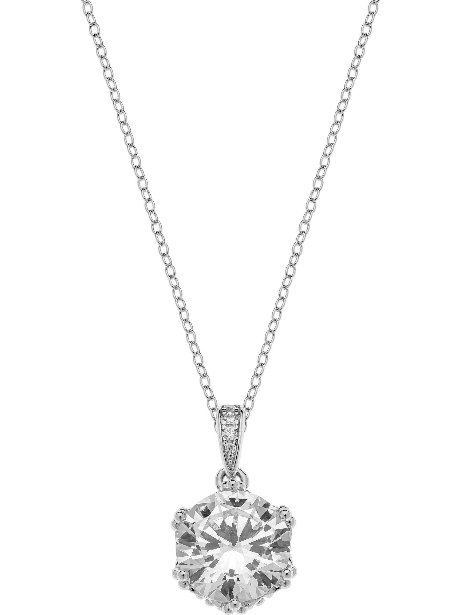 Disney Jewelry Mädchen-Kinderkette Silber Zirkonia 925er 1 DISNEY Collier