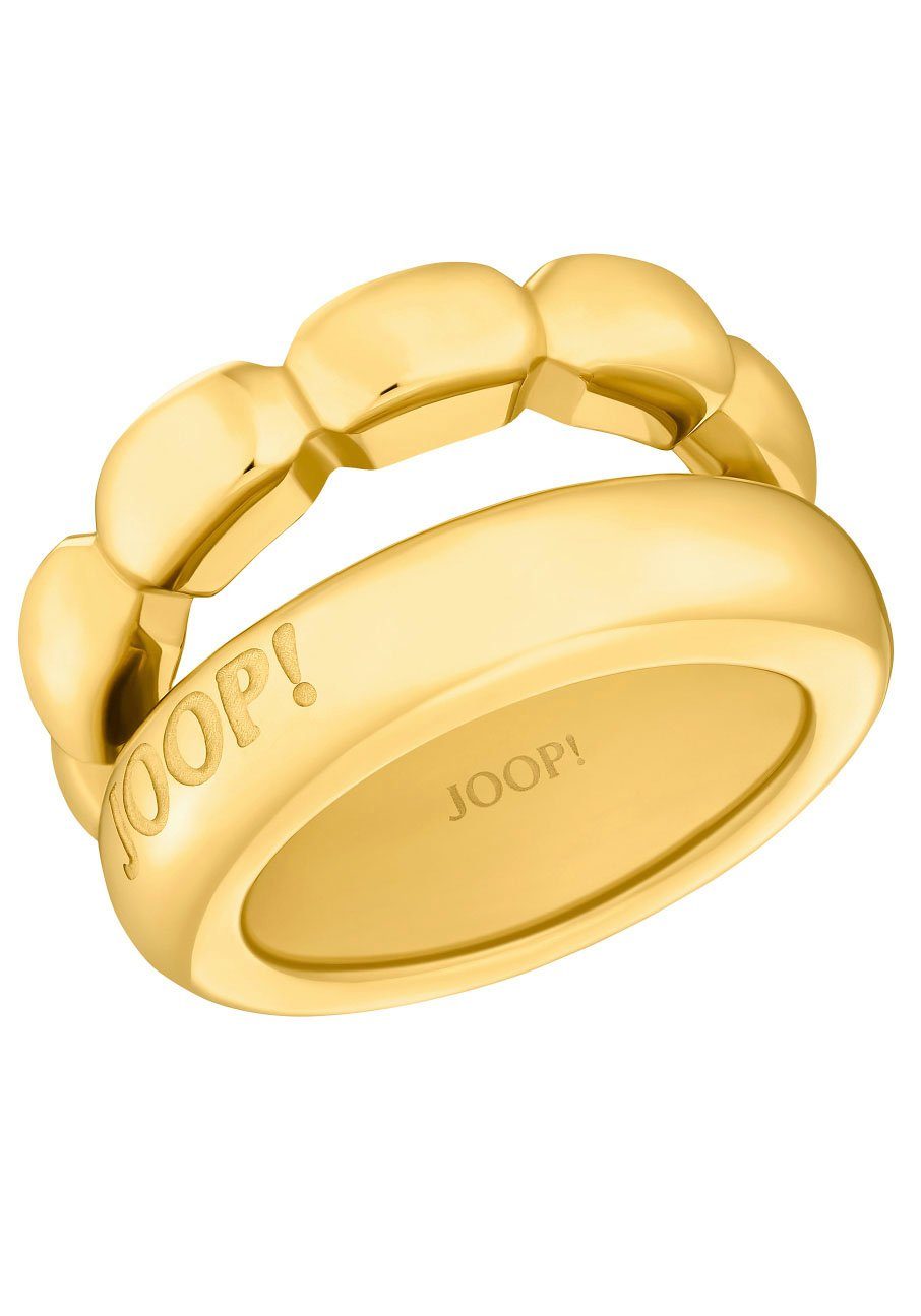 Joop! Fingerring, 2035880/-81/-82/-83, Edelstahl, JOOP! Ausführung zweireihiger Ring in Frauen