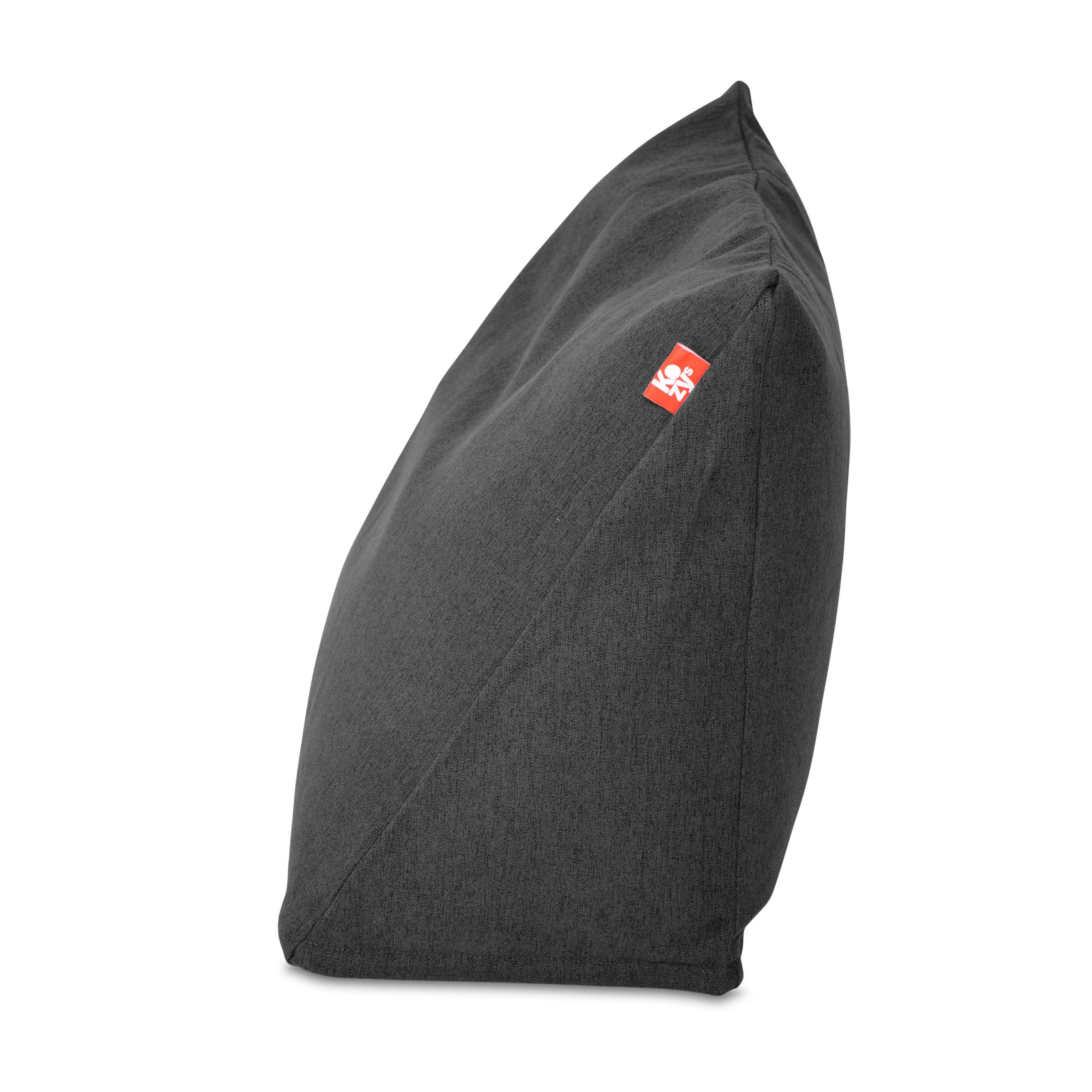 KOZYS Sitzsack Lesekissen Keilkissen Rückenkissen (mit EPS-Perlenfüllungen, Ergonomische Rückenstütze, & Nackenkissen mit Mikroperlen), verschiedene Farben, Für Kinder & Erwachsene