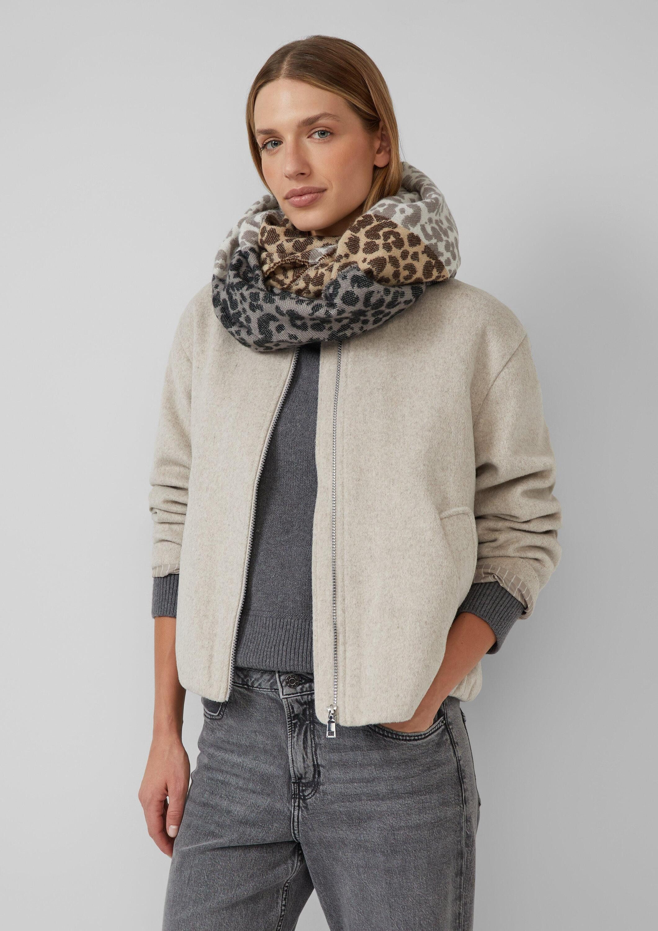 s.Oliver T-Shirt Snood Eleganter Leo-Loop-Schal aus günstig online kaufen