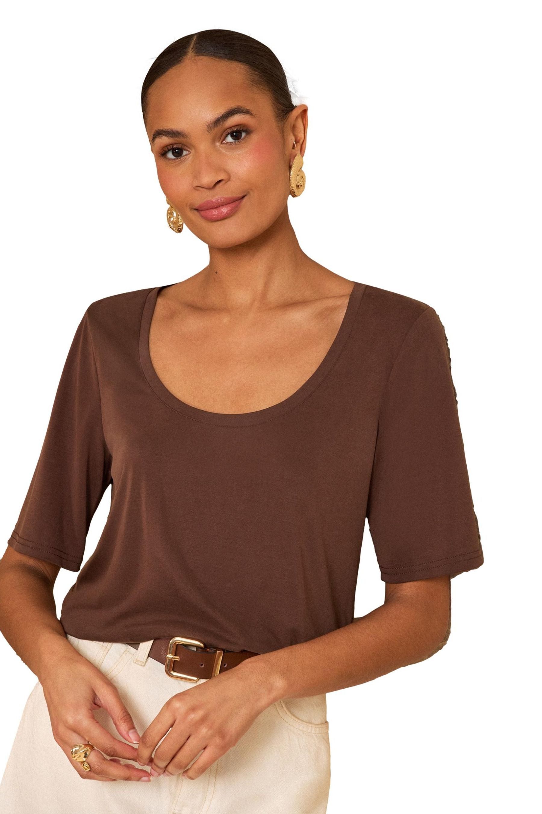 Love & Roses T-Shirt Love & Roses T-Shirt mit U-Ausschnitt, Regular (1-tlg) günstig online kaufen