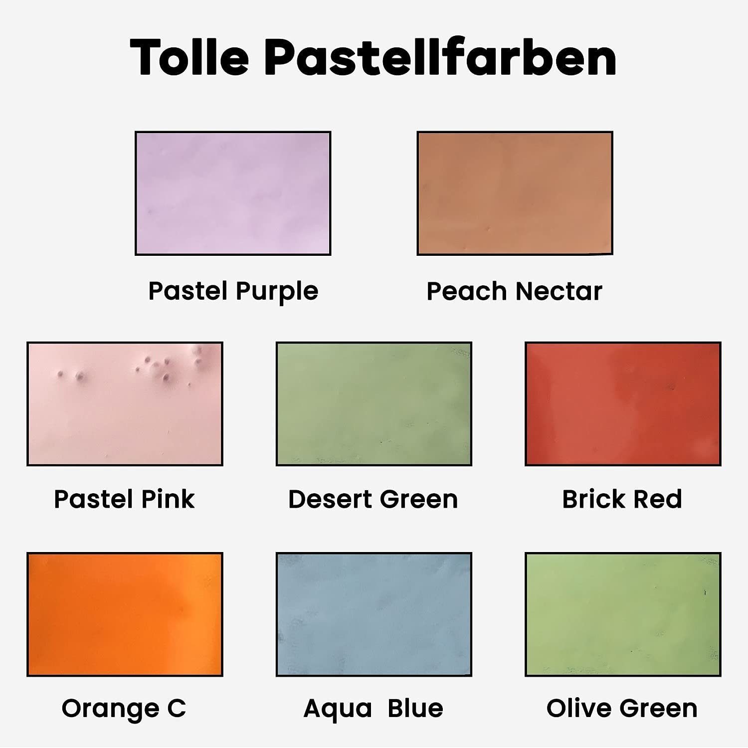 Belmique Malkreide Kreidemarker - Kreidestifte Pastellfarben, (Set, 8-tlg), Ideal für Tafel, Fenster, Whiteboard - Feine Rund-& Schrägkeilspitze