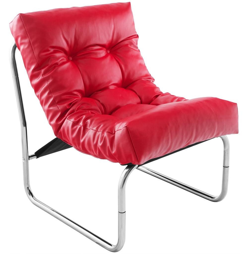KADIMA DESIGN Loungesessel Lounge Clubsessel, Chromkufen, günstig online kaufen