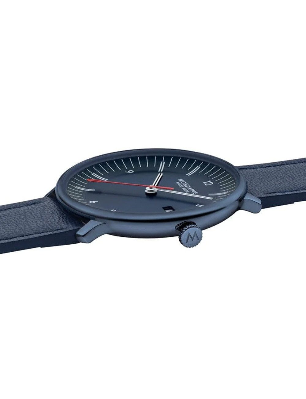 MONDAINE Quarzuhr Mondaine MLE.41240.LDV Herrenuhr Doppio 41mm 5ATM Mondaine MLE.41240.LDV Herrenuhr Doppio 41mm 5ATM