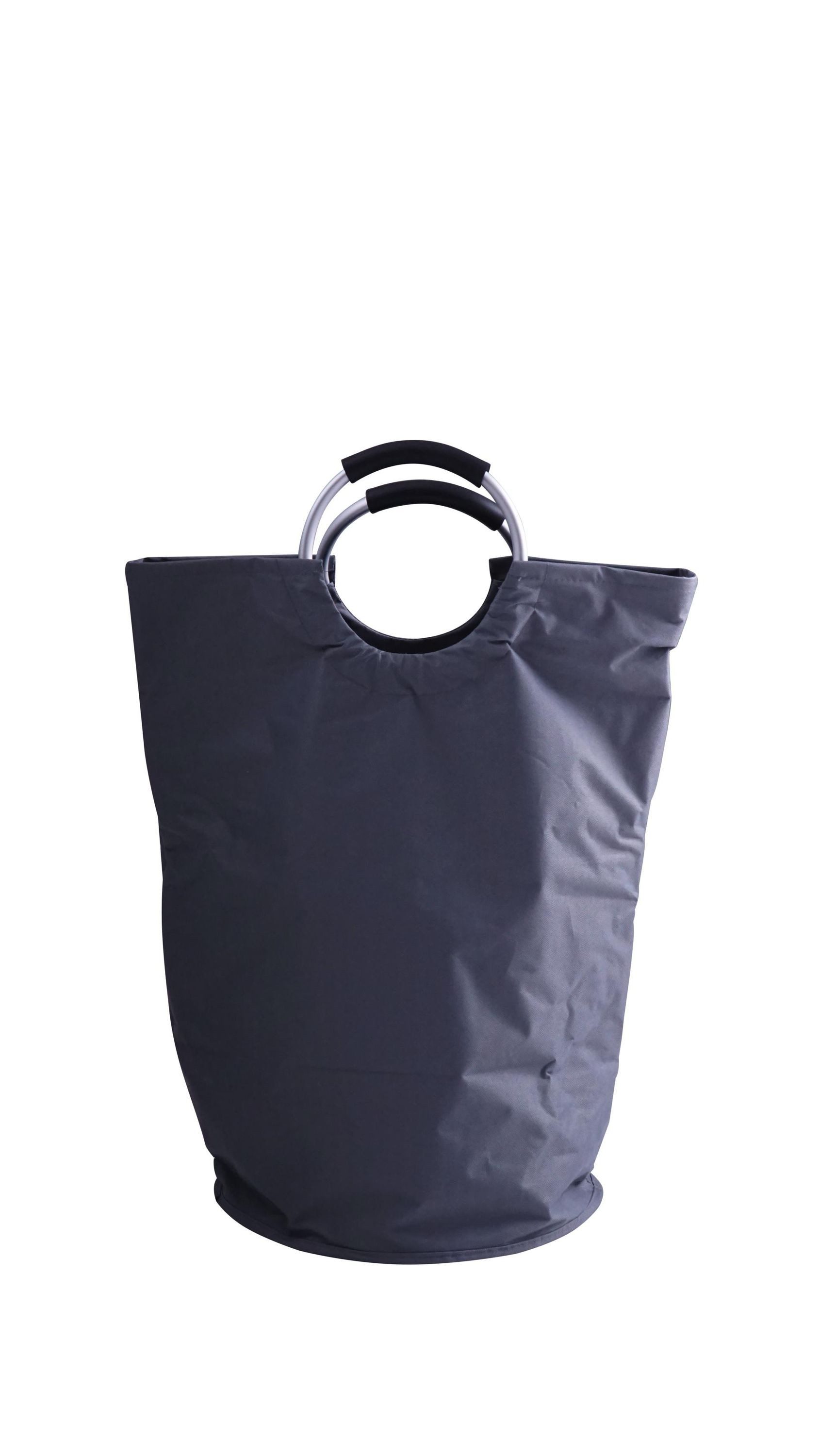 Ridder Badaccessoire-Set Wäschekorb, Wäschesammler mit Tragegriff Coloré grau