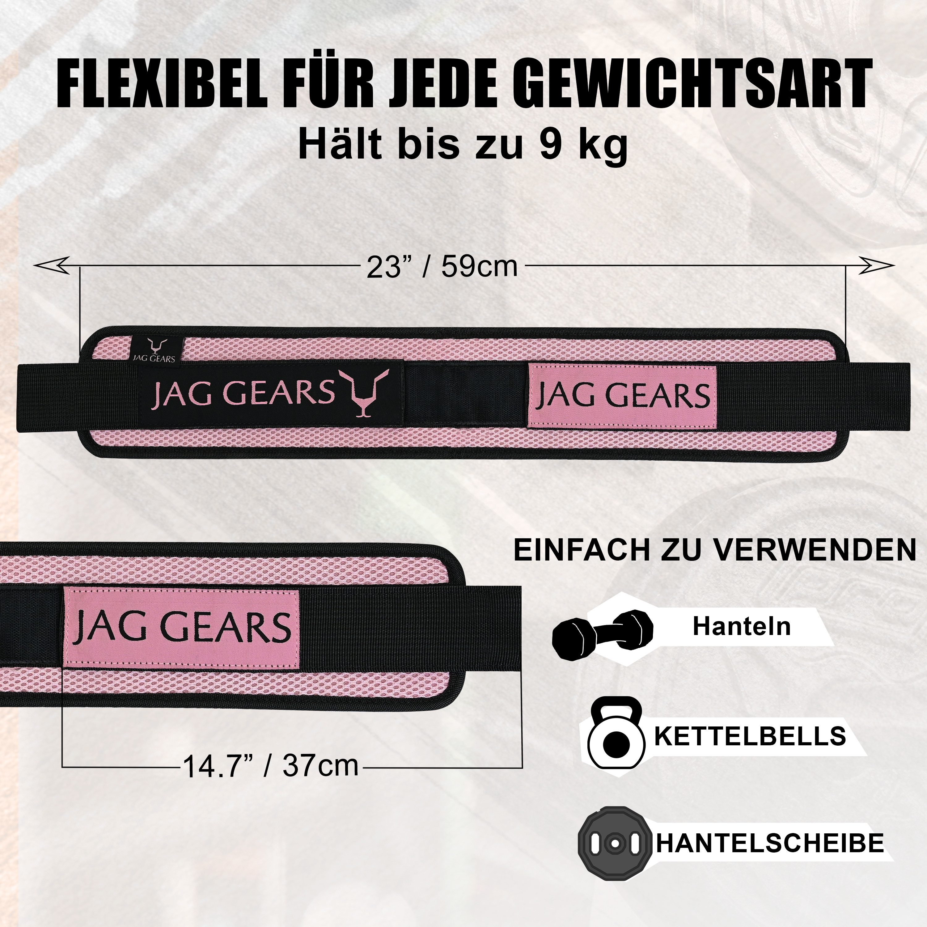 JAG GEARS Gewichtssack Unisex Hip Thrust Belt Fitness Home Gym Übungs- und Trainingsgürtel, (Set, 1x Trainingsgürtel), Waschbarer Core Strength-Trainingsgürtel