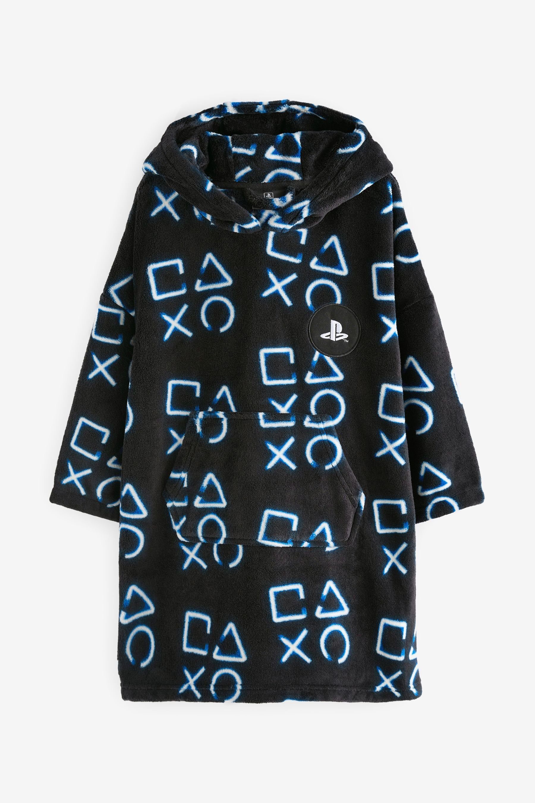 Next Kinderbademantel Decke mit Kapuze, Polyester PlayStation Navy Blue