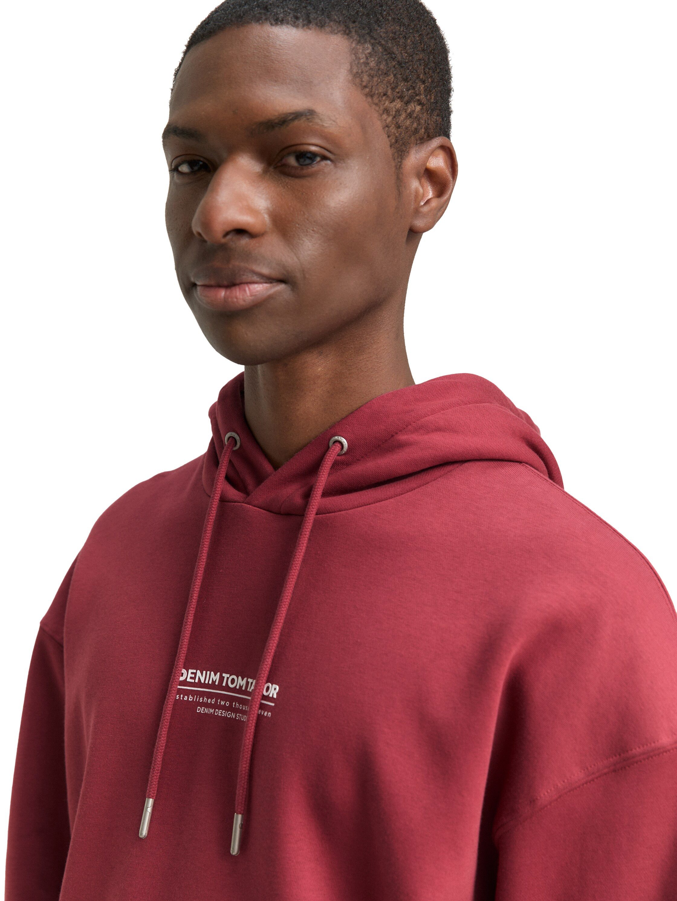 TOM TAILOR Denim Hoodie mit Logo Print