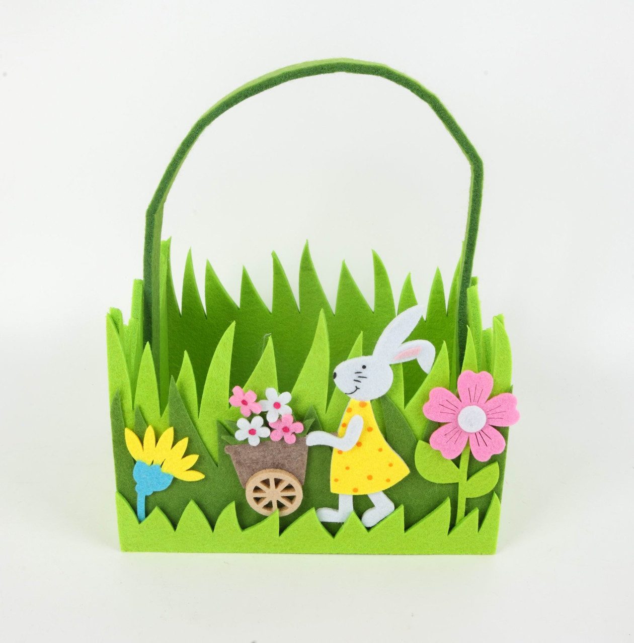 Trend Line Aufbewahrungskorb TrendLine Dekokorb Ostern mit Hase Filz 26 x 20 cm