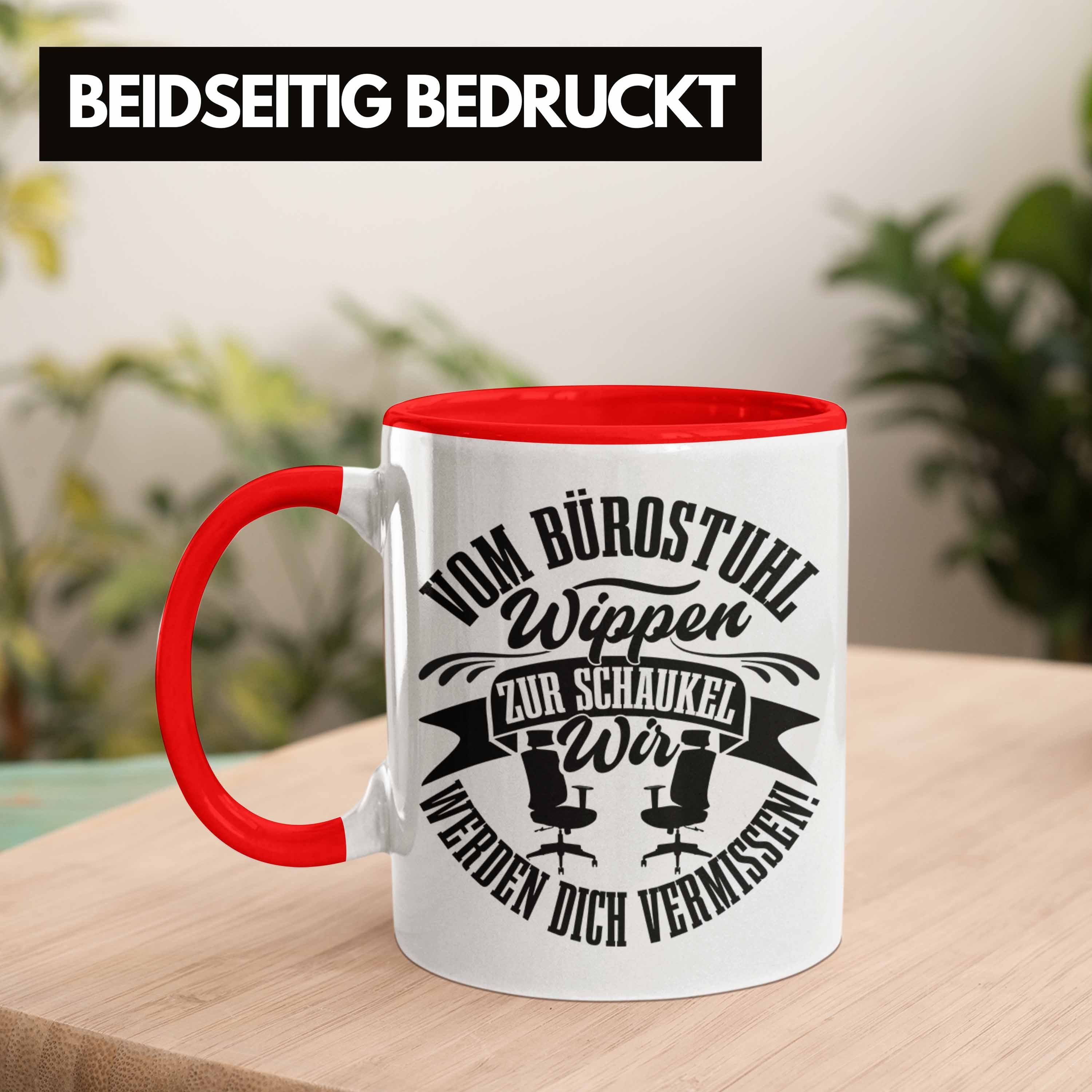 Tasse Kollegi Mutterschutz Trendation Rot Geschenk Tasse Abschied Kaffeetasse Mutterschutz