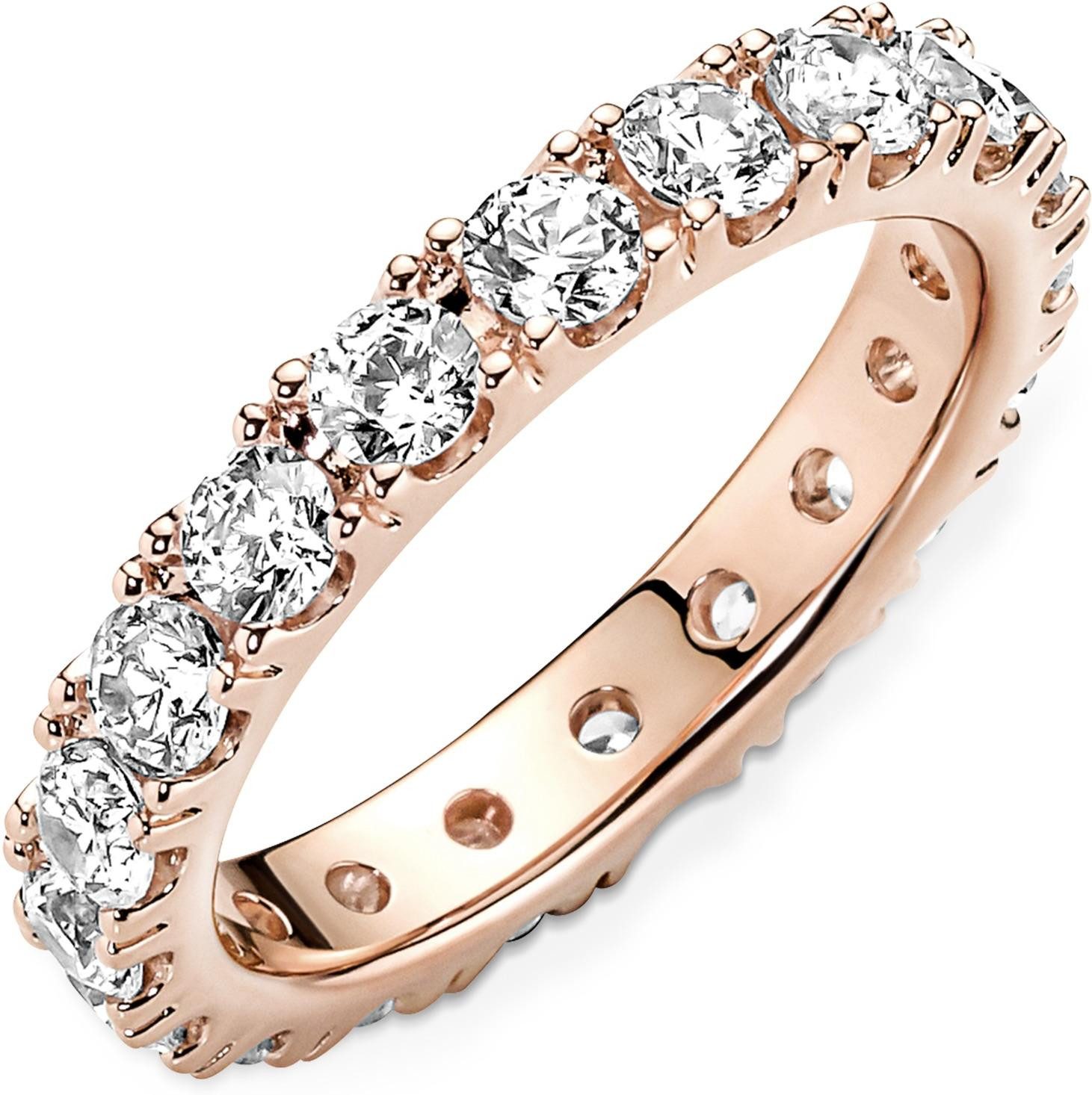 Pandora Fingerring Pandora Funkelnde Reihe Ewigkeits-Ring 180050C01 Damenri günstig online kaufen