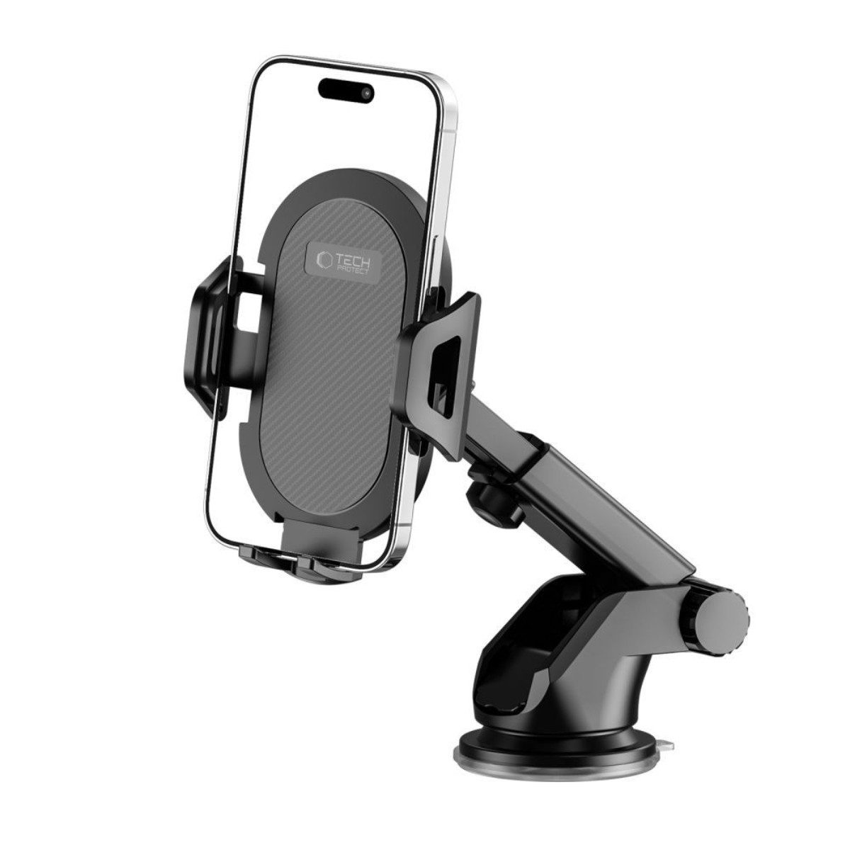 TECH PROTECT Handy-Halterung V1, (bis 7.2 Zoll, Einzelartikel, 1x Autotelefonhalterung, Starker Gel-Saugnapf für sichere Befestigung auf vielen Oberflächen)