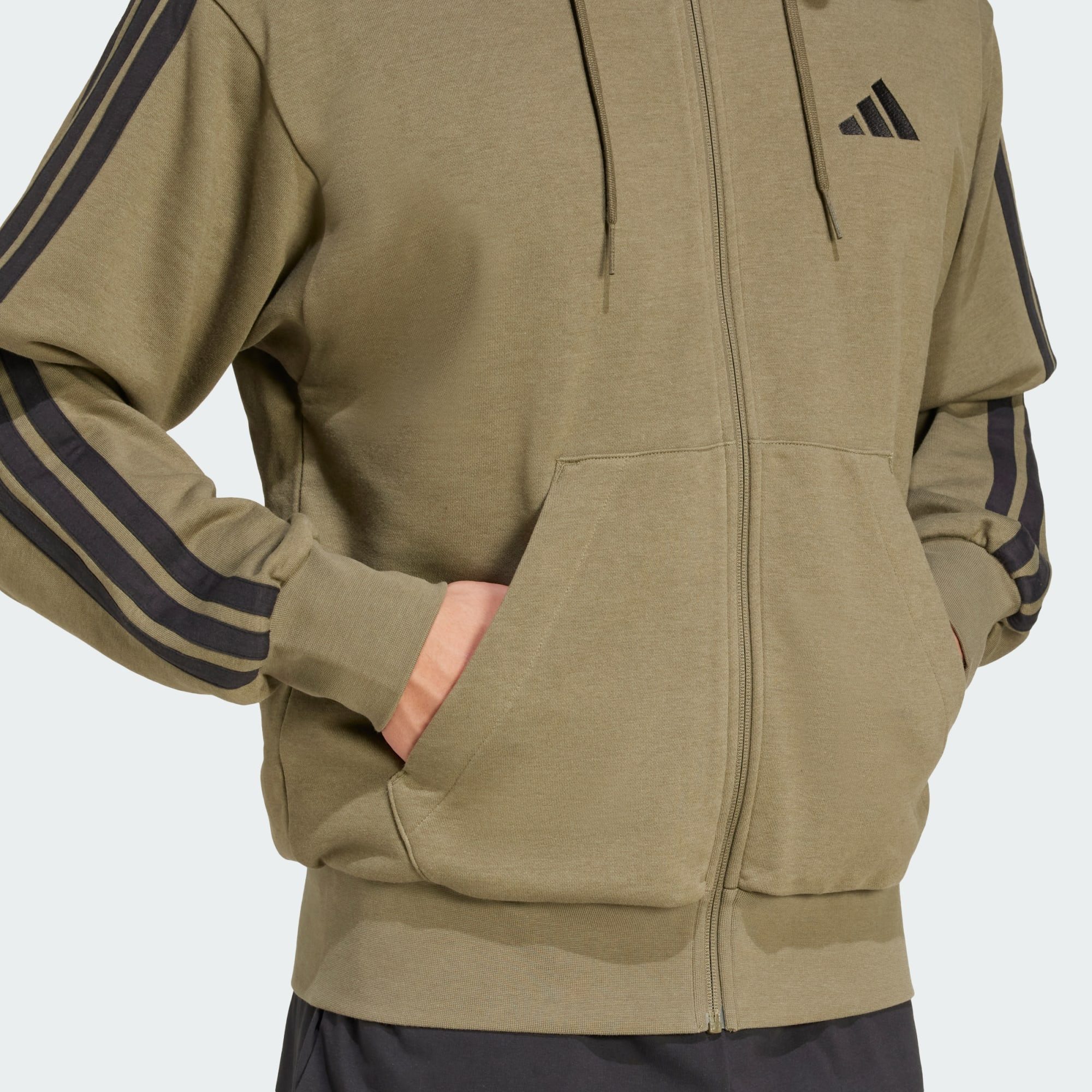 adidas Sportswear Hoodie ESSENTIALS 3-STREIFEN FRENCH TERRY KAPUZENJACKE (1-tlg)