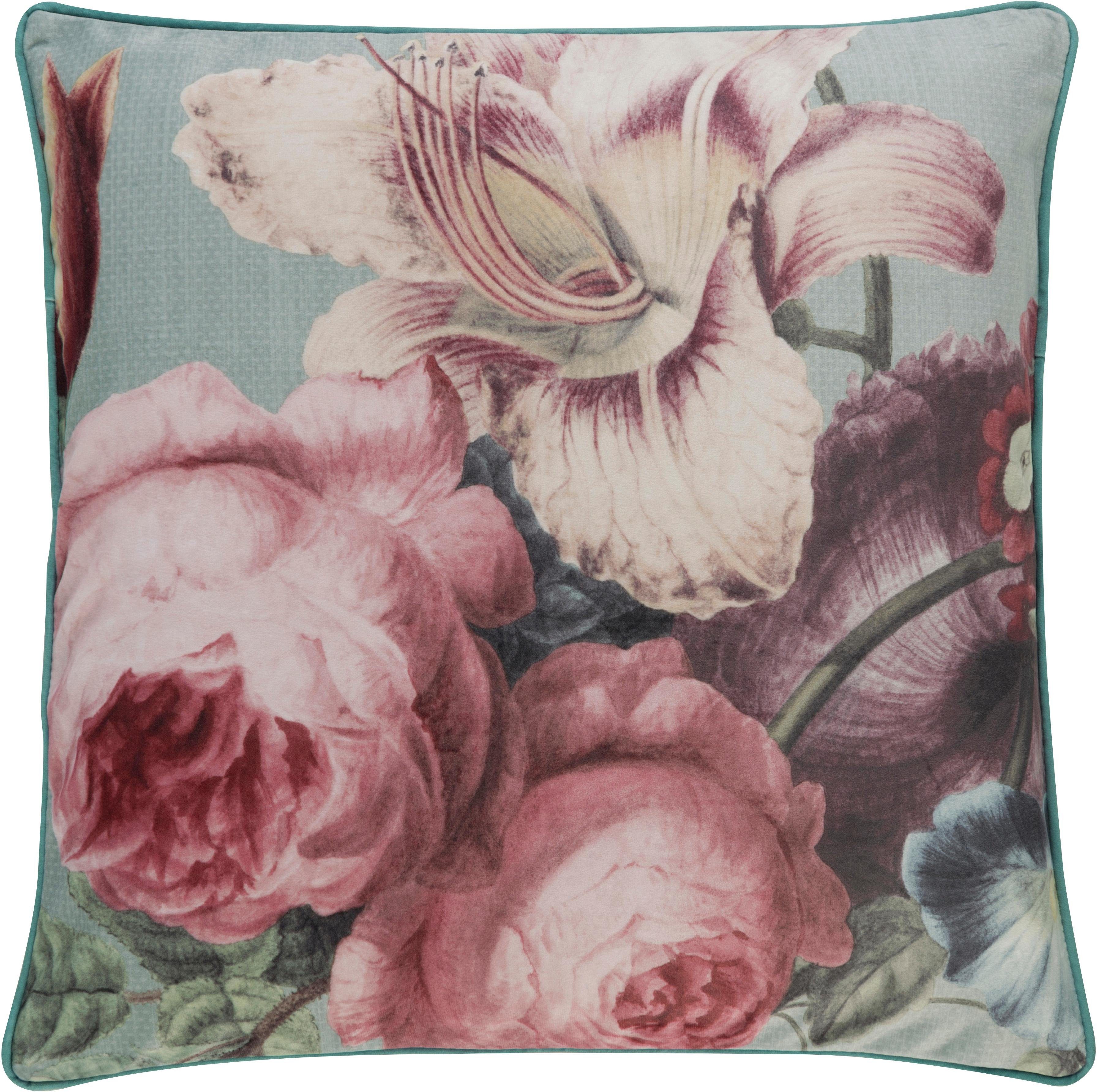 BARBARA Home Collection Dekokissen Gallery 04 bunt, Kissenhülle ohne Füllung aus Samt mit Digitaldruck, 1 Stück 50 x 50 cm. € 15,99