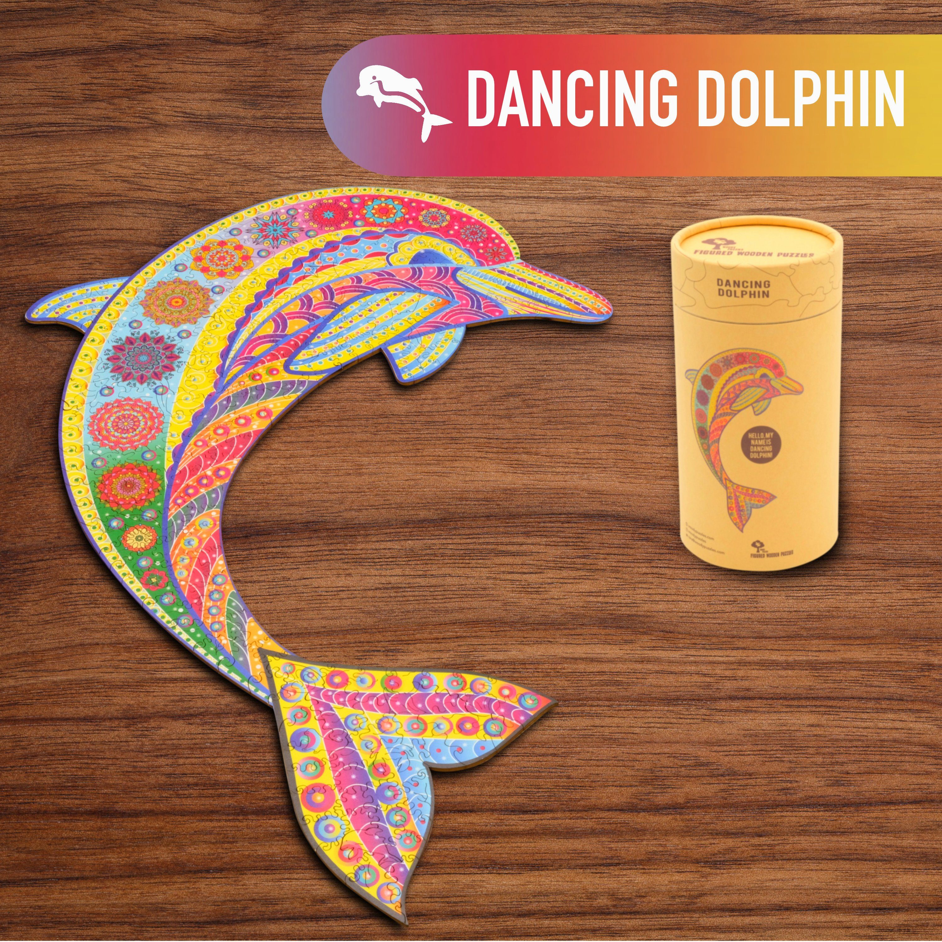 Woody Puzzles Puzzle Delfin, 299 Puzzleteile günstig online kaufen