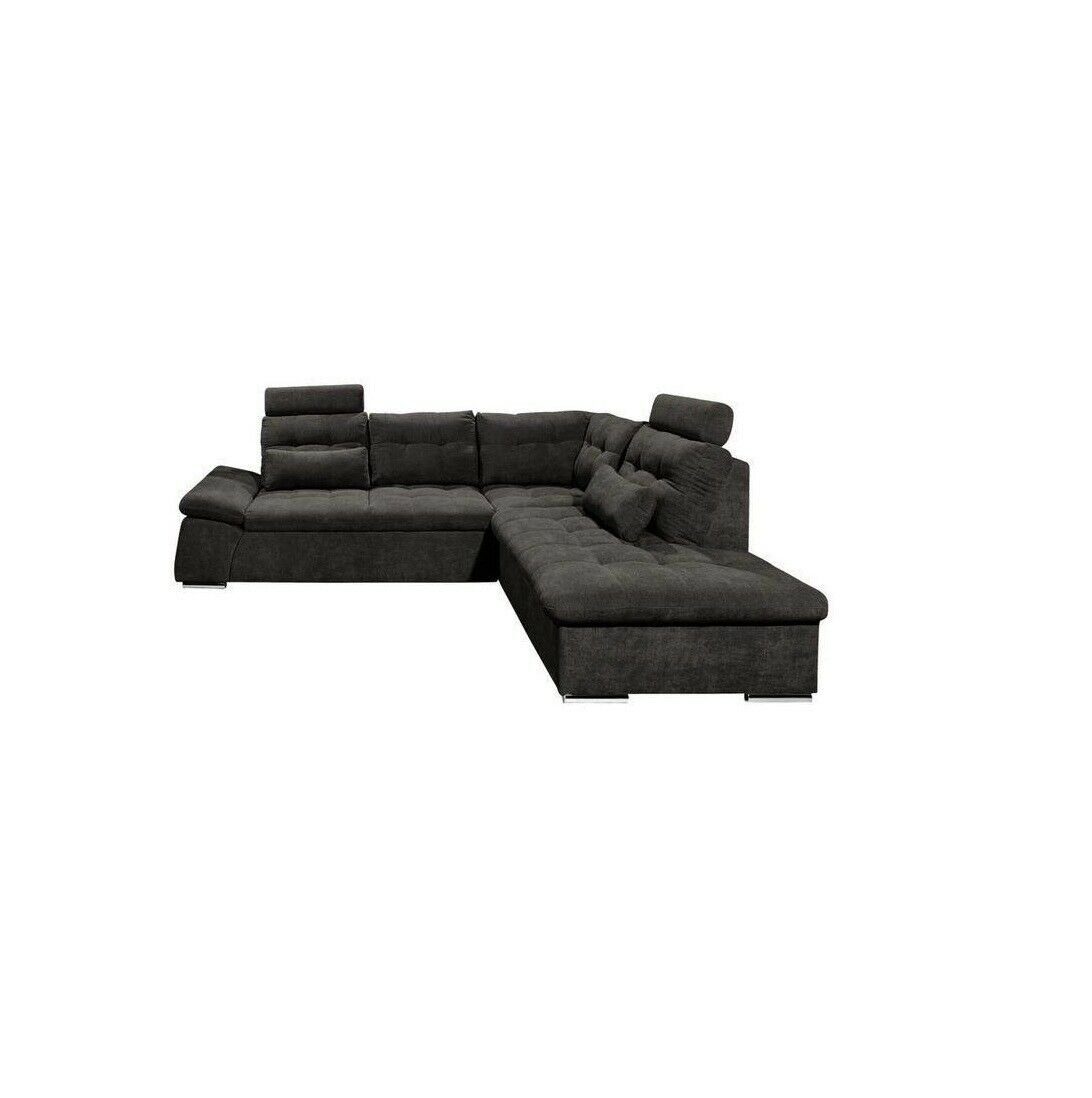 Sofa Modern in Ecksofa L-Form Design Bettfunktion, Made Sofa JVmoebel Polster Europe Textil Couch