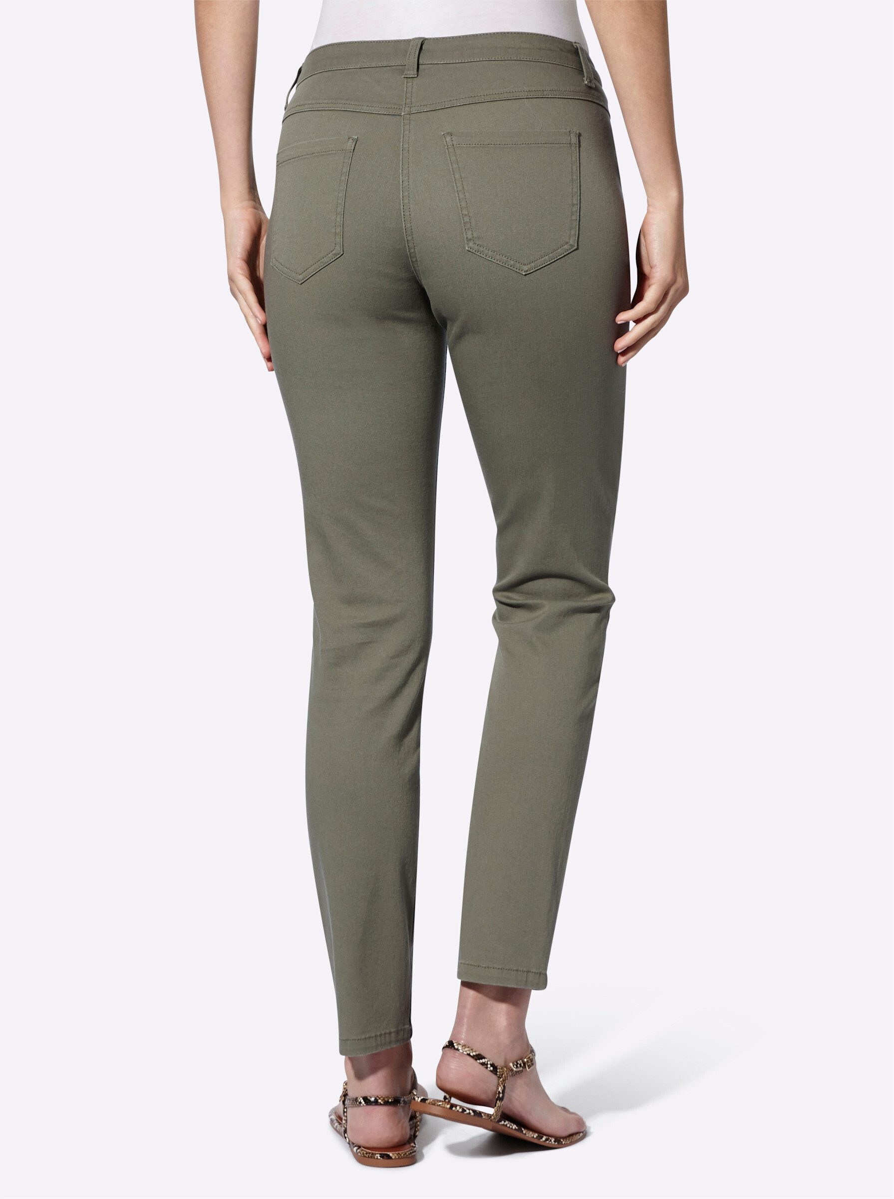Witt Bequeme Jeans Hose leicht vertieft