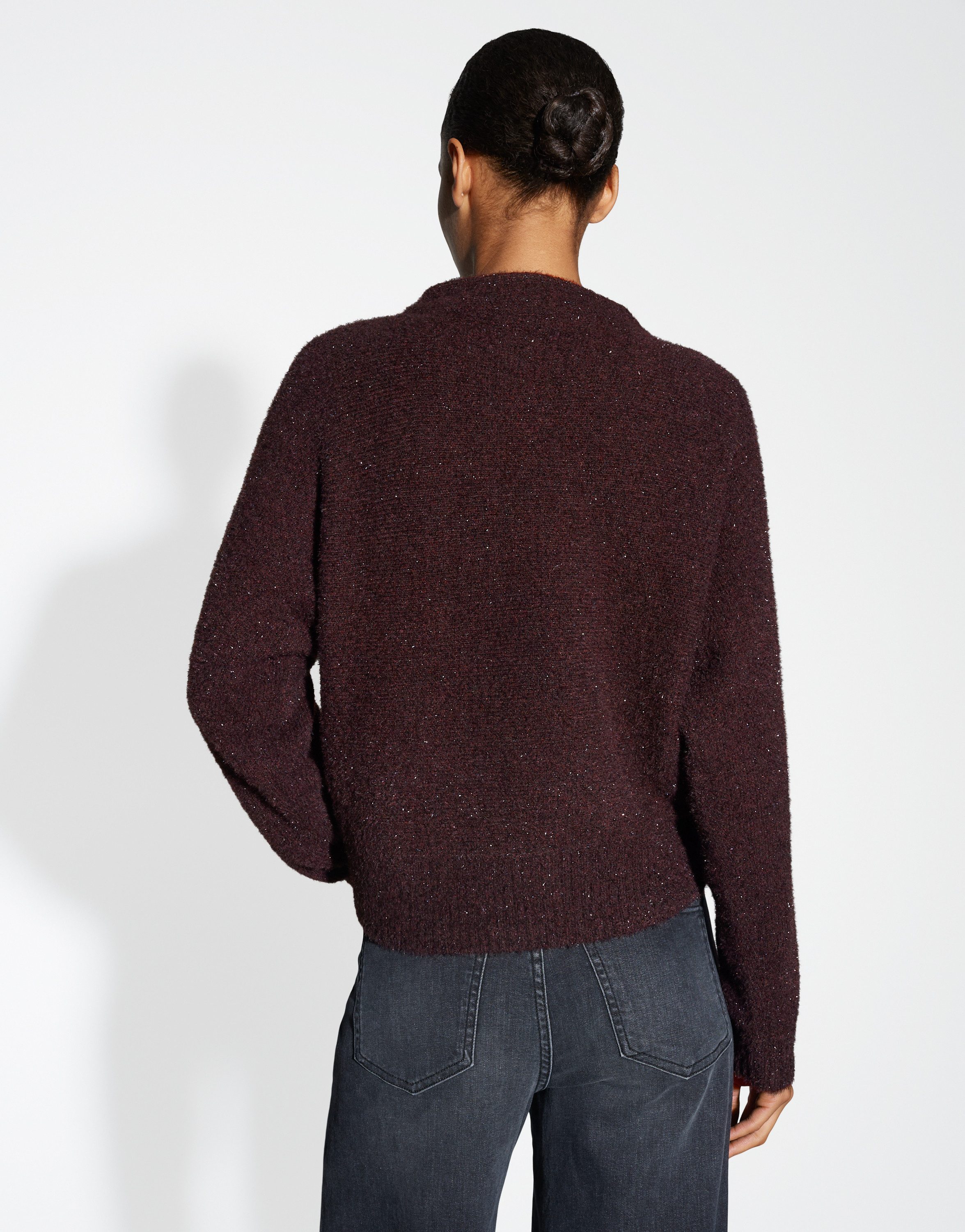 OPUS Strickpullover POSMIC Regular mit Glanz Effekt günstig online kaufen