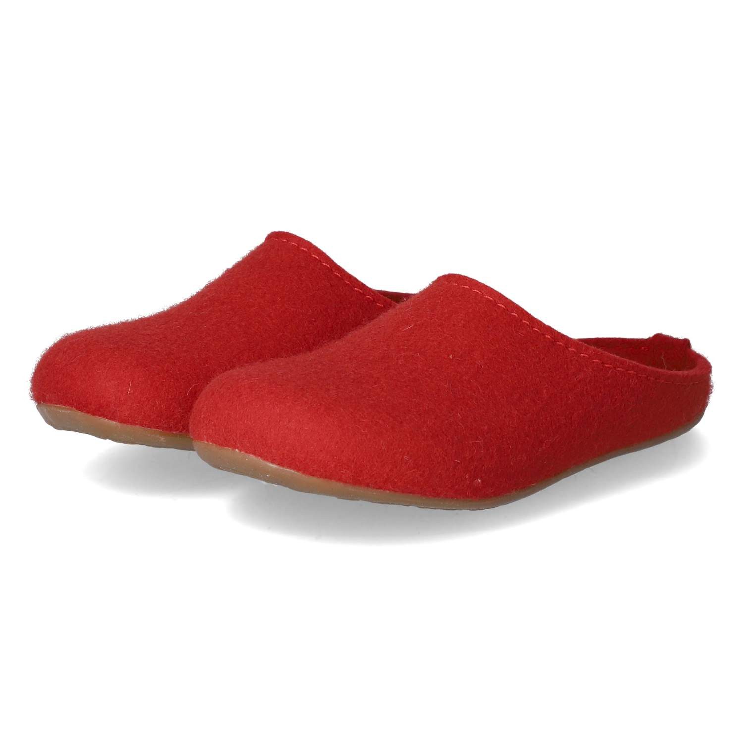 Haflinger 481024-11 Damen Textil rot Pantolette