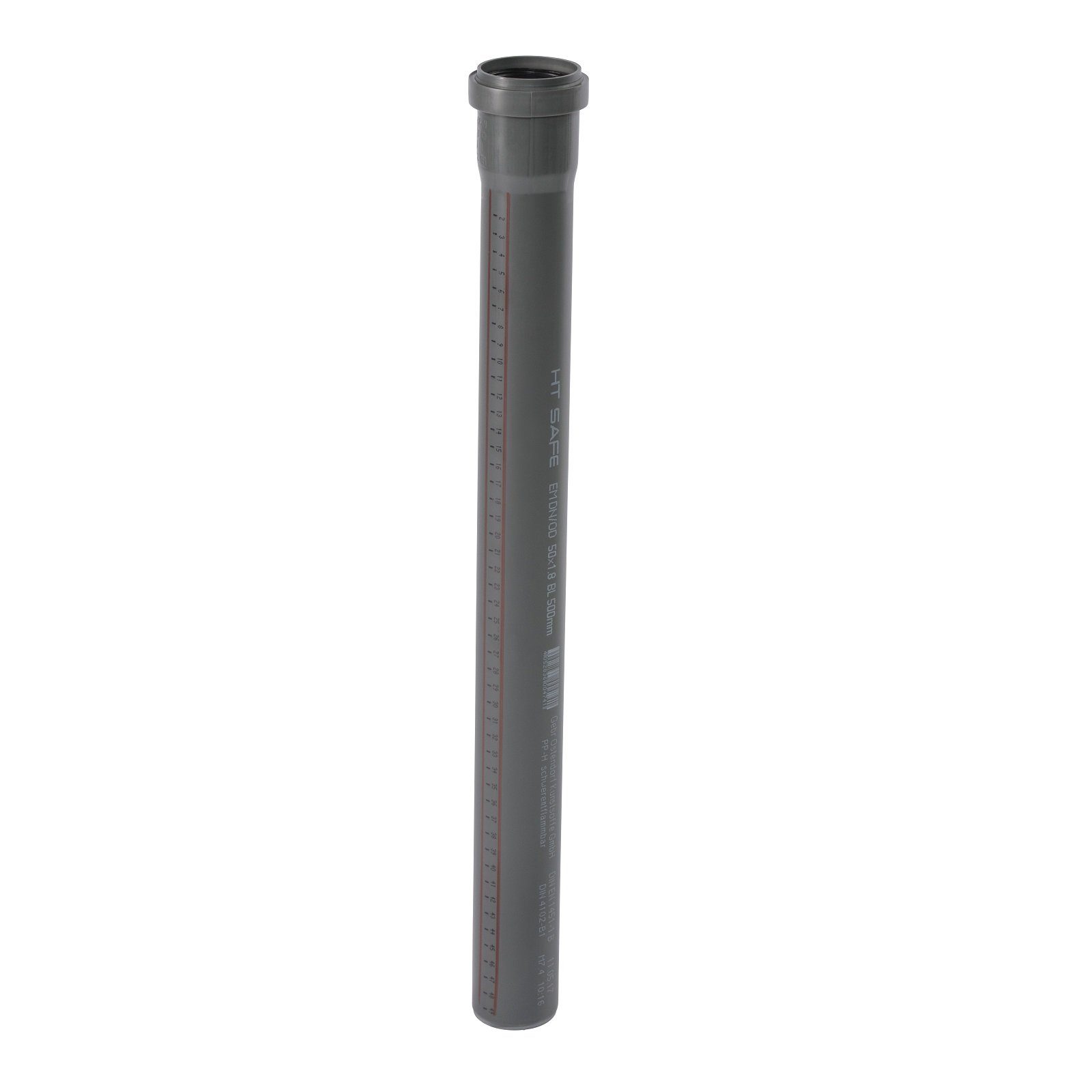Ostendorf HT-Rohr OSTENDORF HTsafe Rohr mit Muffe DN/OD 50x1000mm, 172040