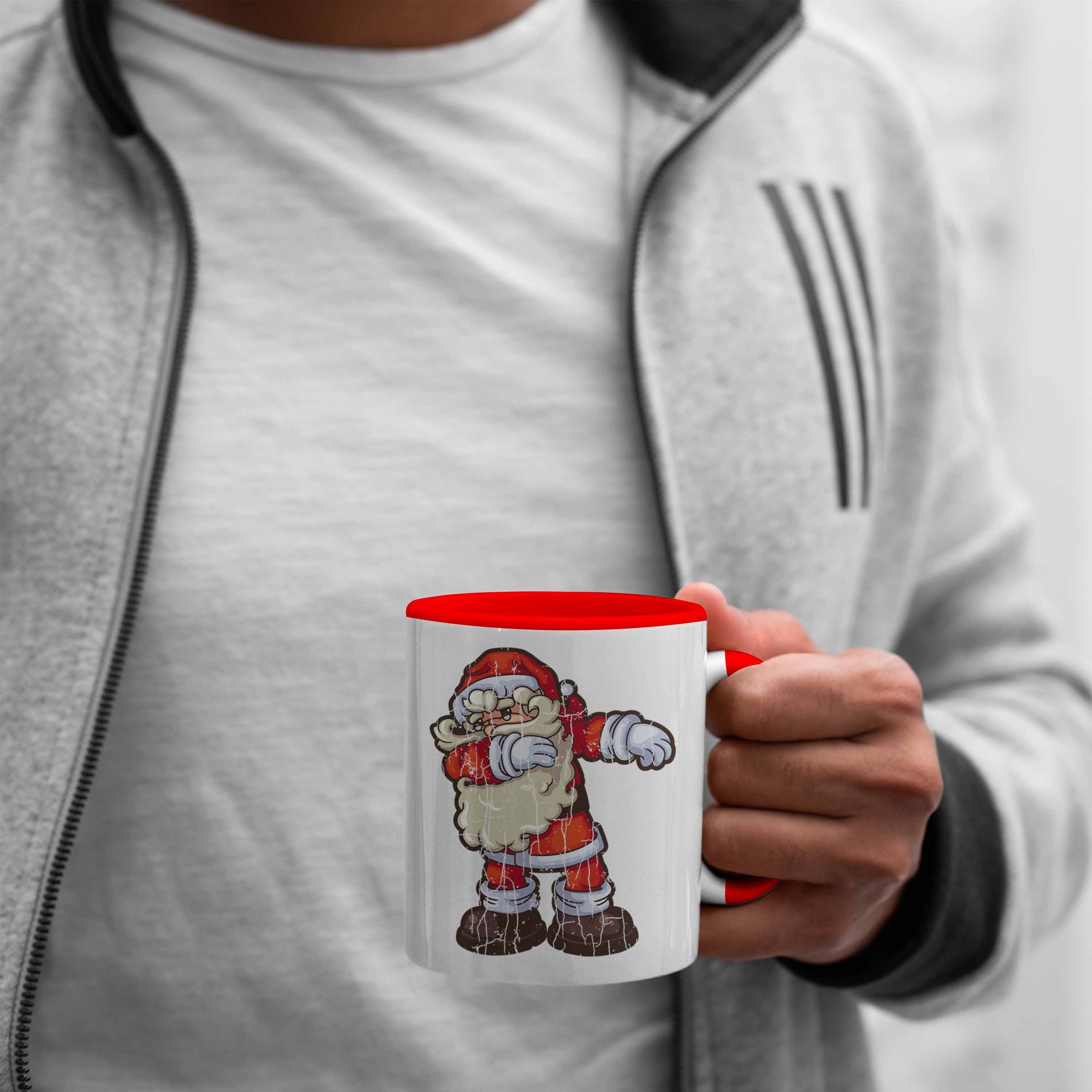 Jungen Mädchen Lustig Tasse Tasse Geschenk Weihnachten - für Jungs Grafik Becher Weihnachtstasse Cute Rot Trendation Trendation Weihnachtsmann Kinder