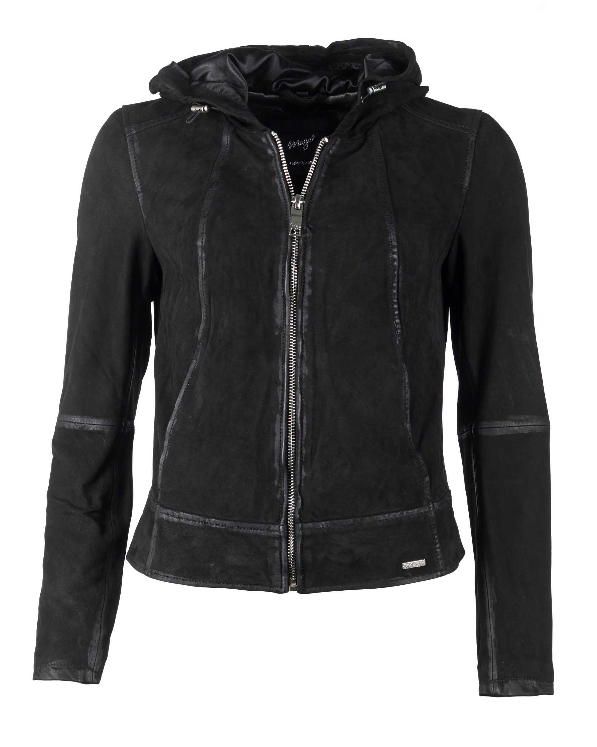 black Donie Lederjacke Maze