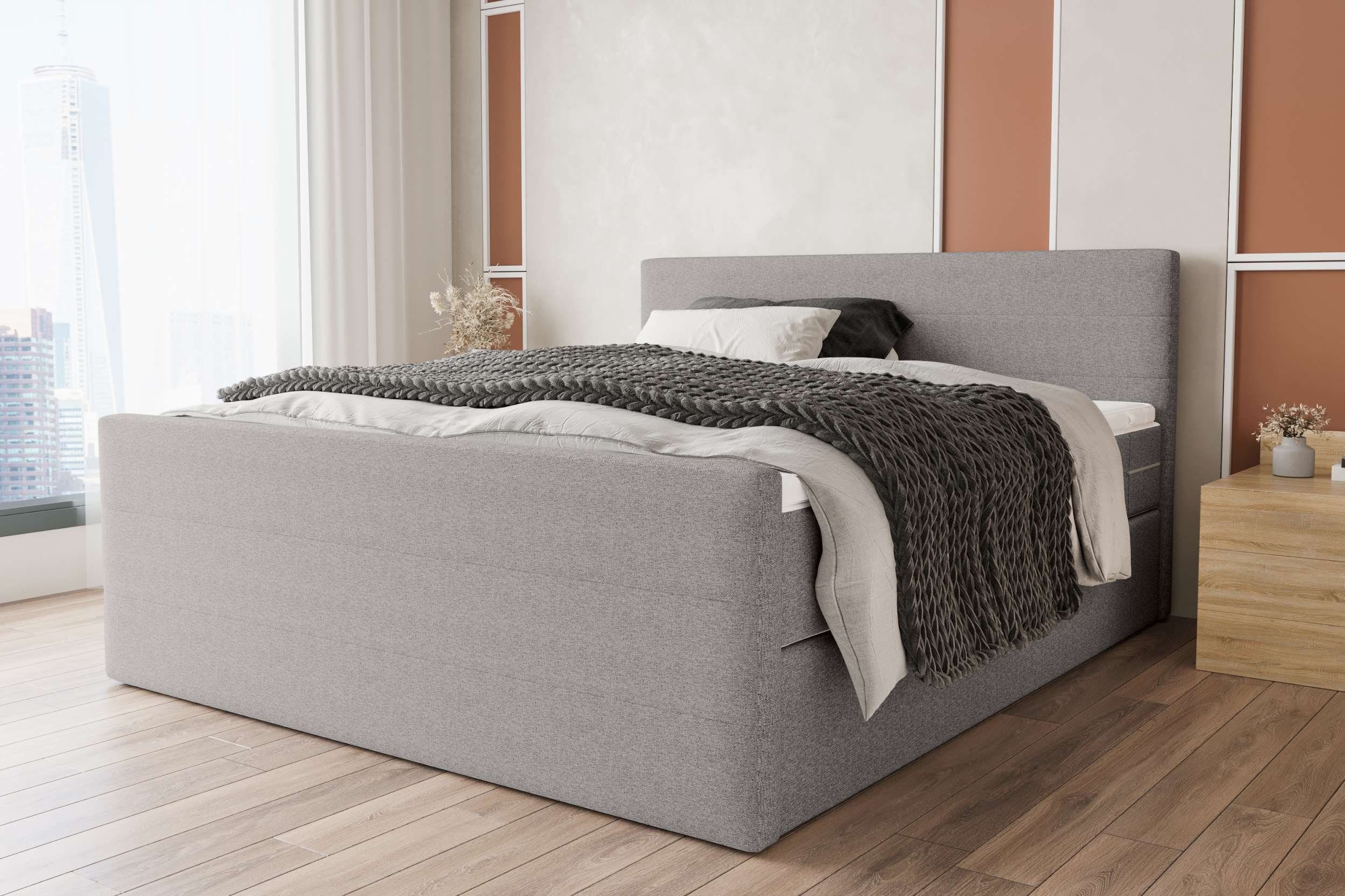 99rooms Boxspringbett Phönix Plus (Schlafzimmerbett, Bett), 140/160/180/200 günstig online kaufen
