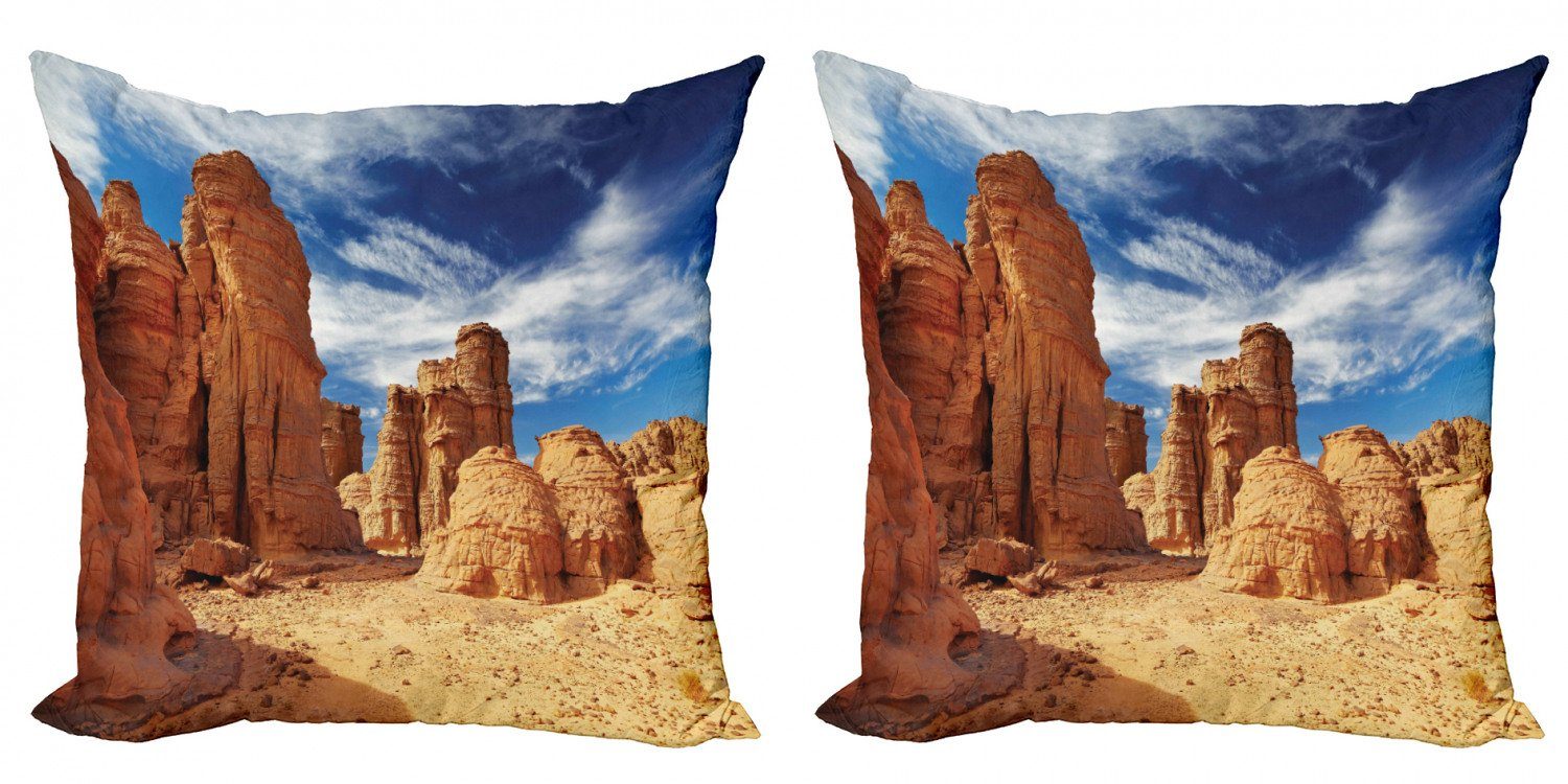 Kissenbezüge Modern Accent Doppelseitiger Digitaldruck, Abakuhaus (2 Stück), Wüste Bizarre Sandstein-Klippen