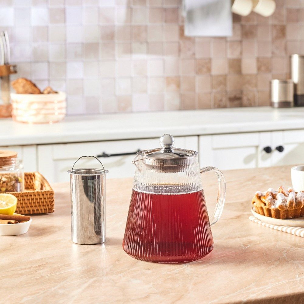 Karaca Teekanne Karaca Lumira Borosilikat Glas Teekanne, 1200 Ml