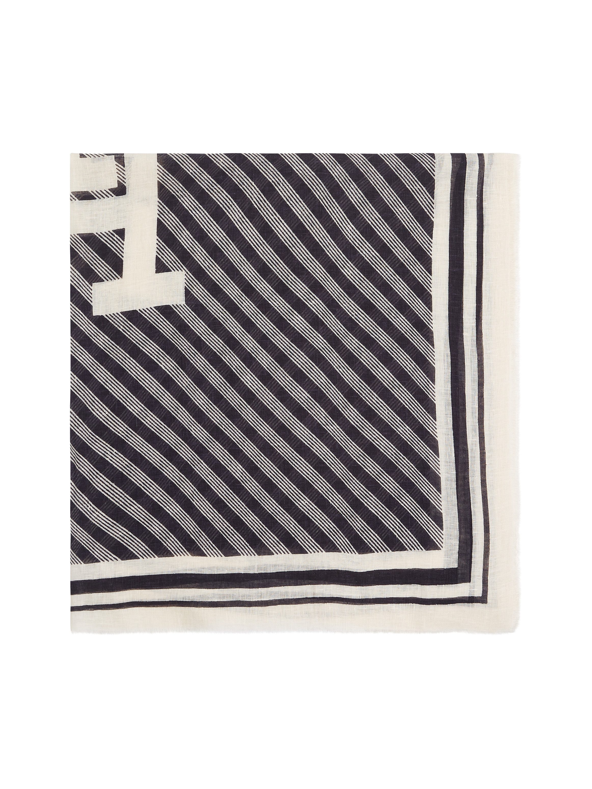 Tommy Hilfiger Halstuch TH PREMIUM BEACH SQUARE, Aus reinem leinen mit Stre günstig online kaufen