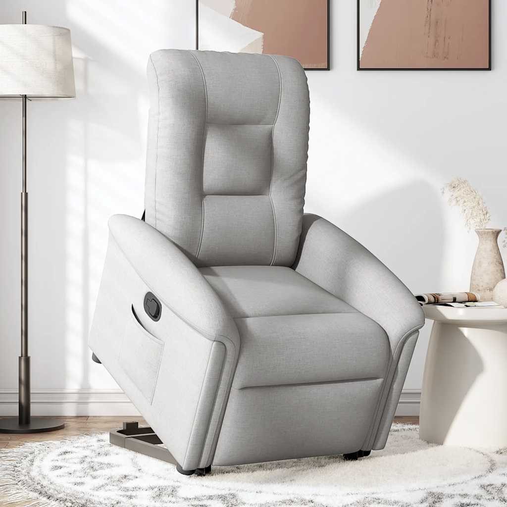 vidaXL Sessel Relaxsessel mit Aufstehhilfe Wolkengrau günstig online kaufen