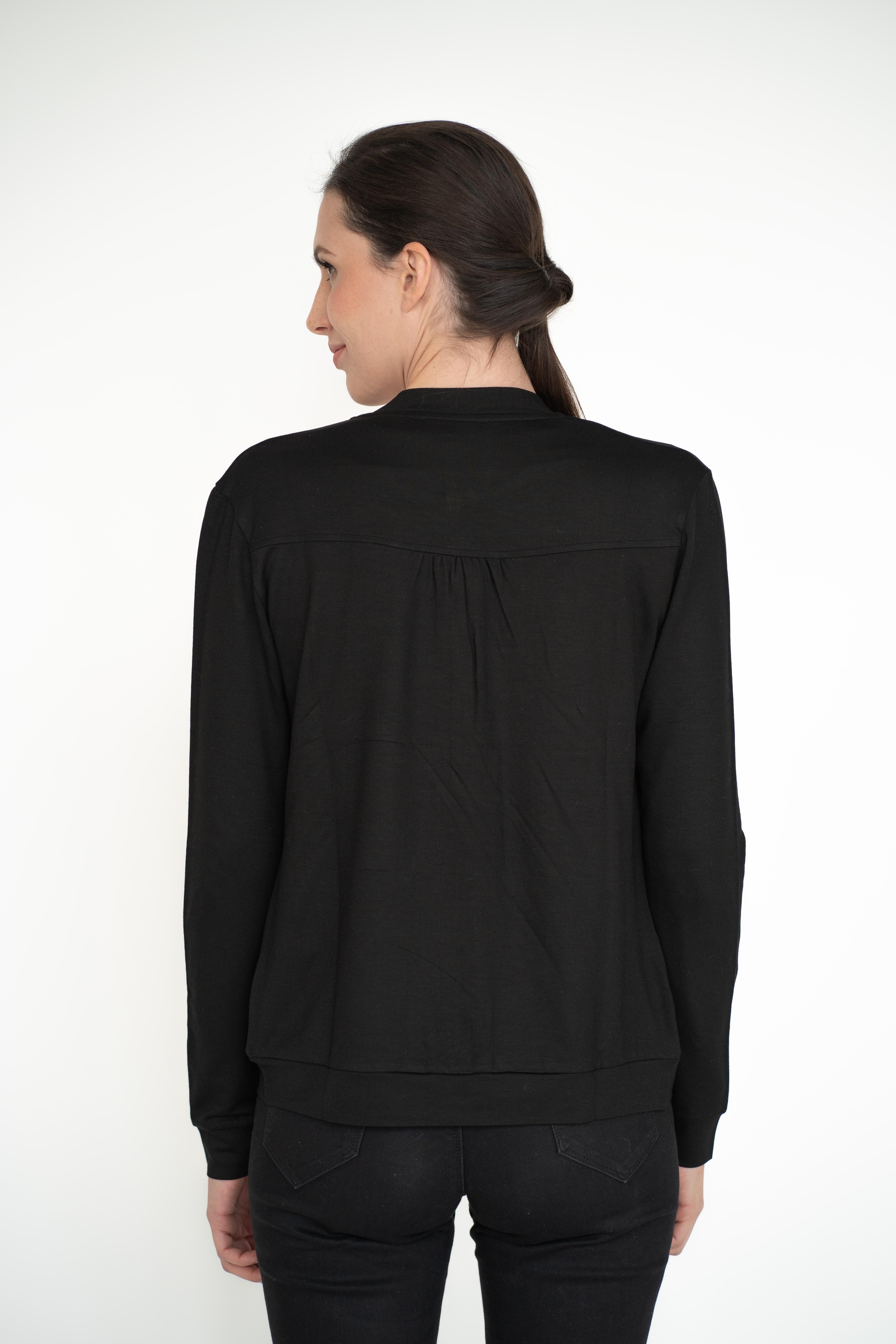 einfach Schön Sweatjacke Nera schwarz günstig online kaufen