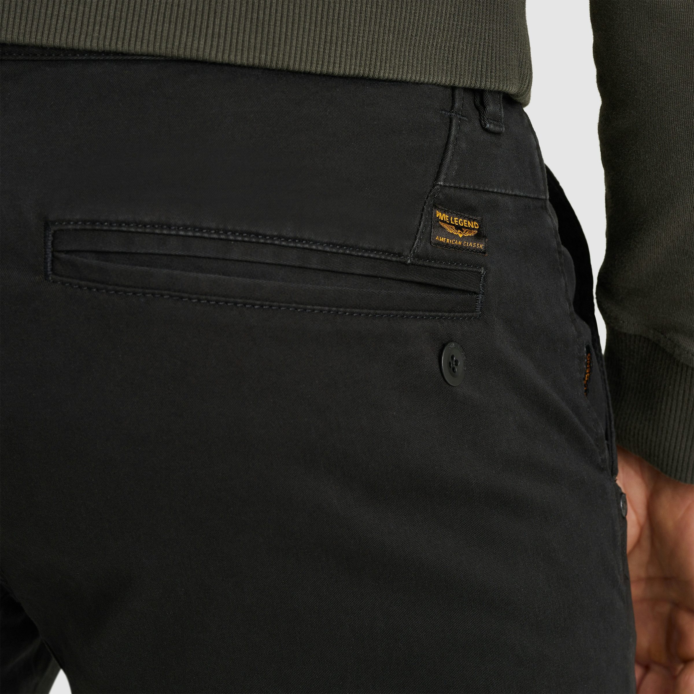 PME LEGEND Chinohose TWIN WASP CHINO LEFT HAND STRETCH TWILL mit Taschen
