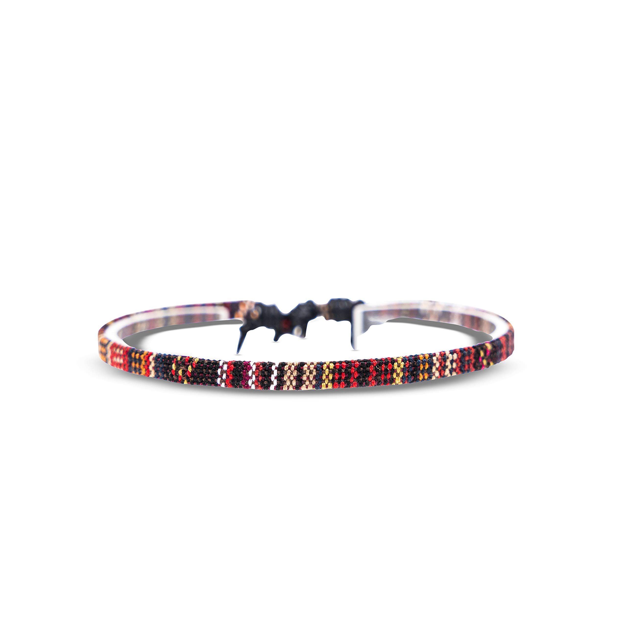 Made by Nami Freundschaftsarmband Boho Surfer Strand Festival Accessoires, Ethno Hippie Style 100% Wasserfest Verstellbar