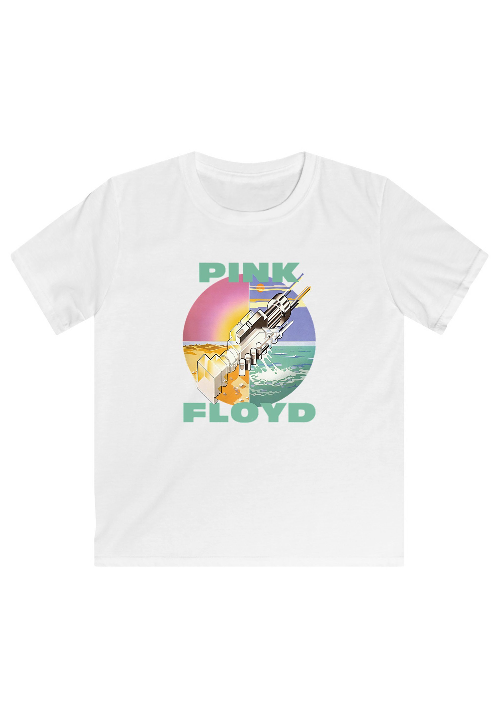 F4NT4STIC Floyd Print Wish Here T-Shirt You weiß Pink Were