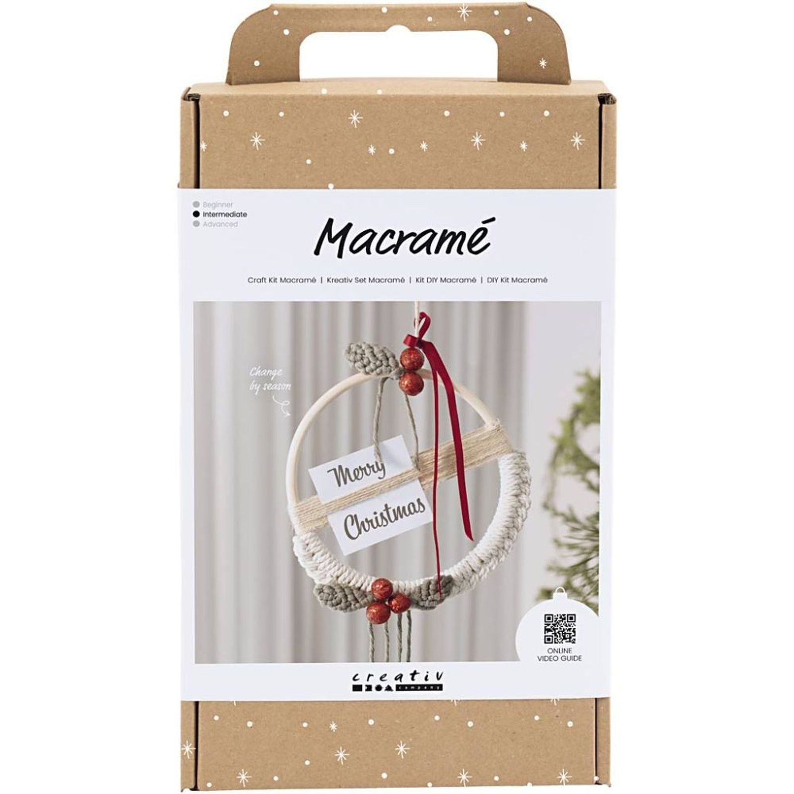 creativ company Kreativset Macramé Kranz Christmas, (1-tlg)