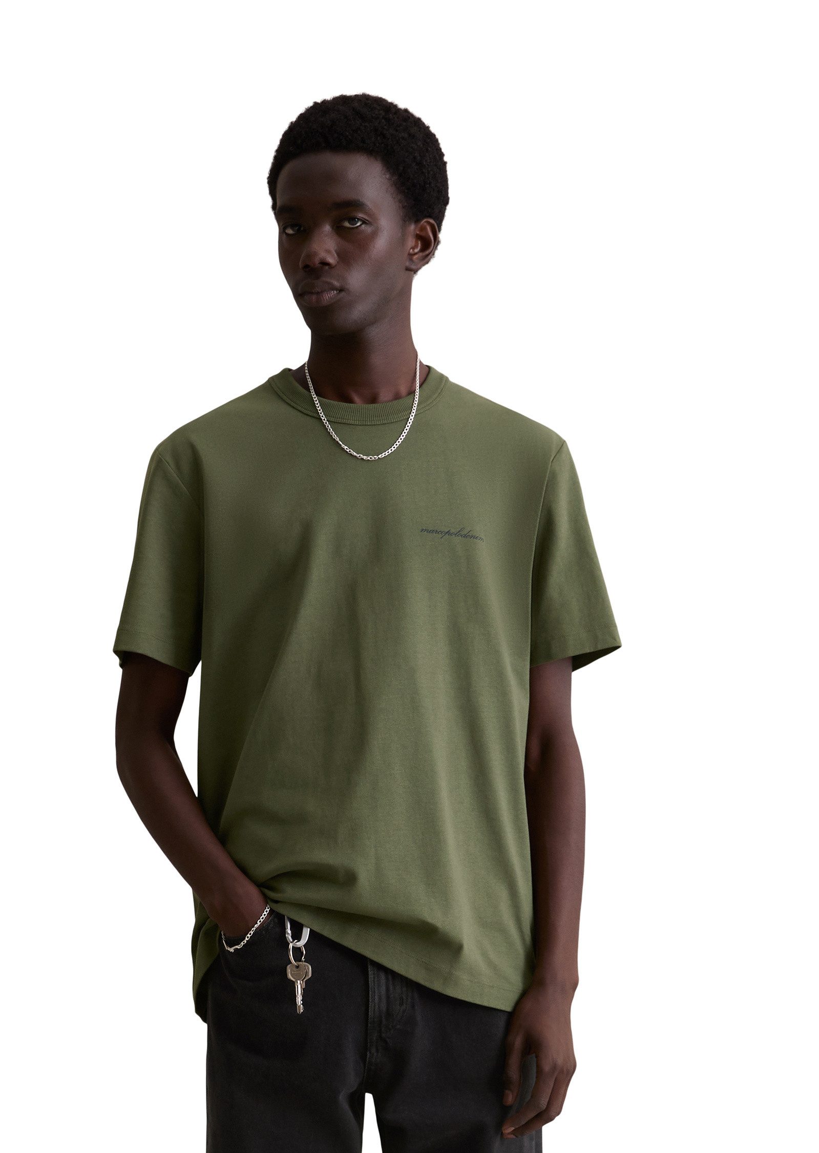 Marc O'Polo DENIM T-Shirt aus schwerem Bio-Baumwoll-Jersey