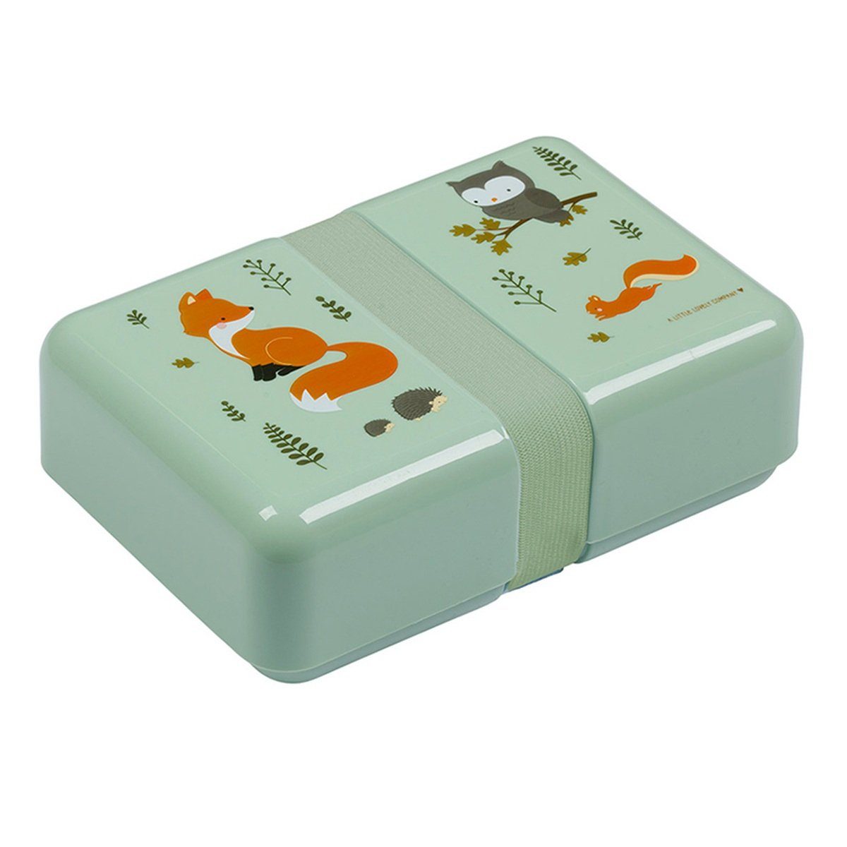 A little lovely Company Lunchbox Brotdose Schmetterlinge 18 x 6 x 12 cm mit Gummiband