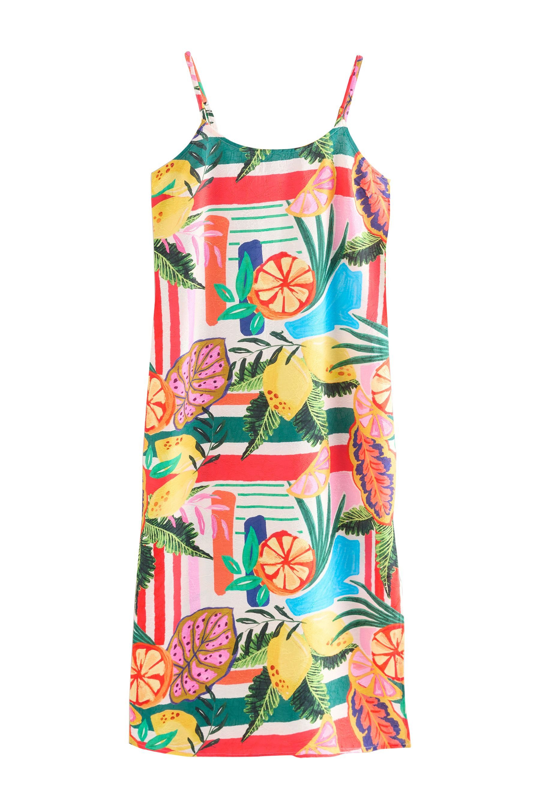 Next Sommerkleid Sommerliches Midi-Schlupfkleid, Kurzgröße (1-tlg)
