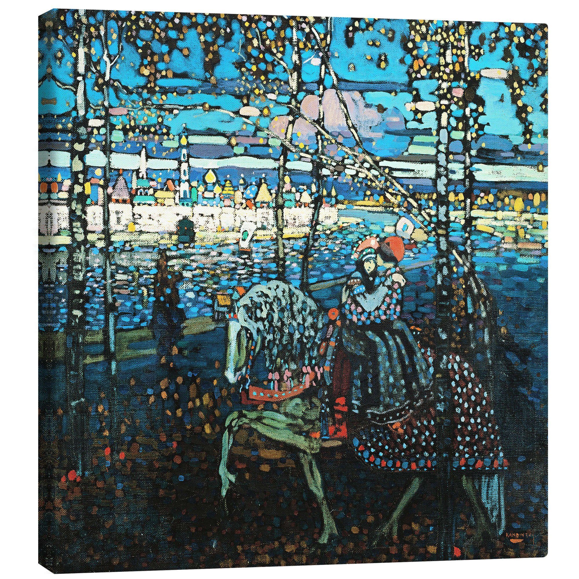 Posterlounge Wandbild Reitendes Paar, Wassily Kandinsky, erhältlich als Pos günstig online kaufen