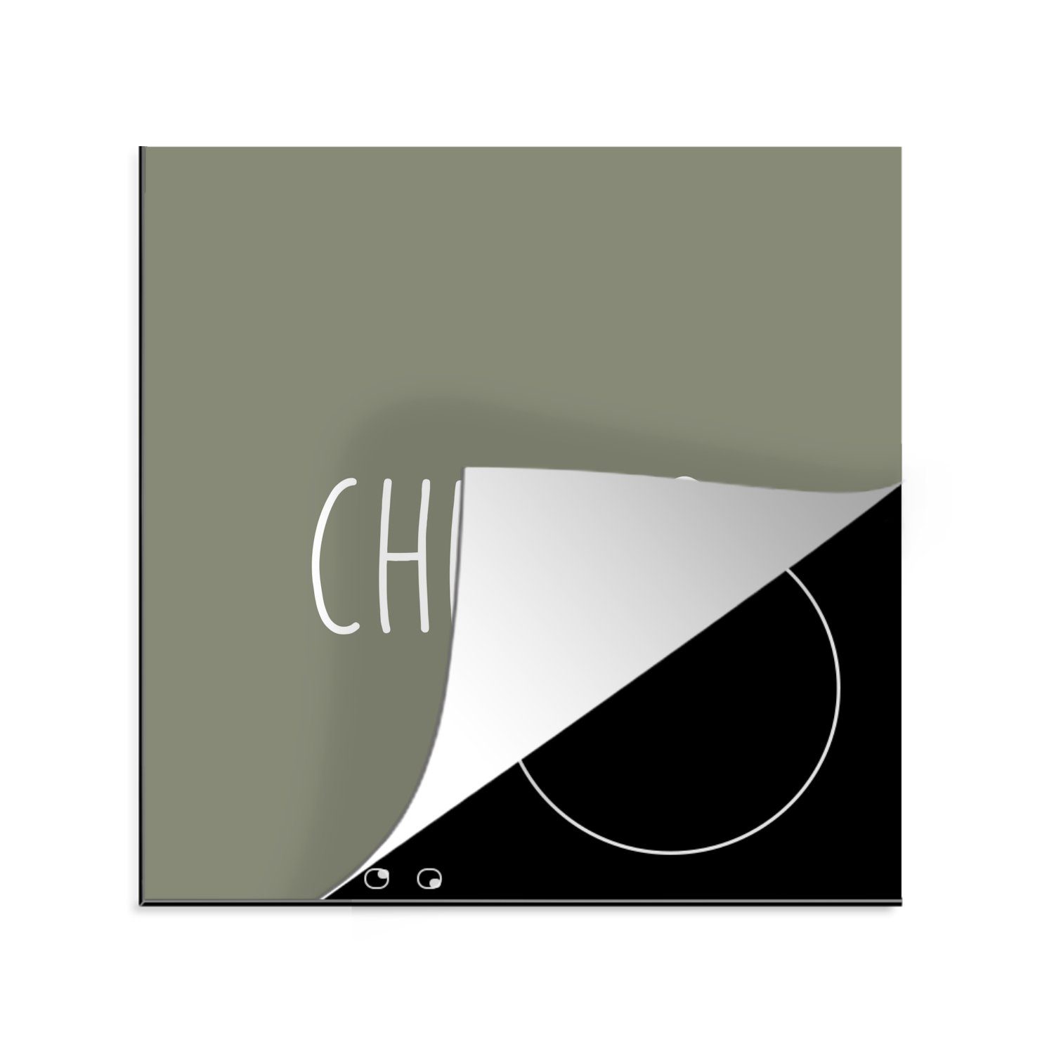 MuchoWow Herdblende-/Abdeckplatte Zitate - Sprichwörter - Prost - Küche - Trinken, Vinyl, (1 tlg), 78x78 cm, Ceranfeldabdeckung, Arbeitsplatte für küche